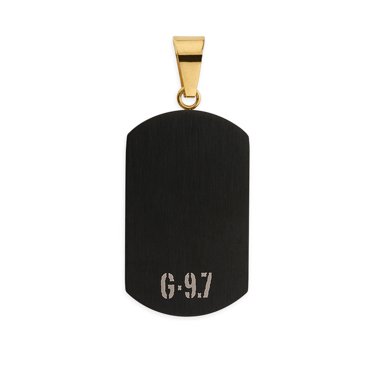 Pendentif Acier Bicolore Carte Guadeloupe 20*45mm Avec Bélière