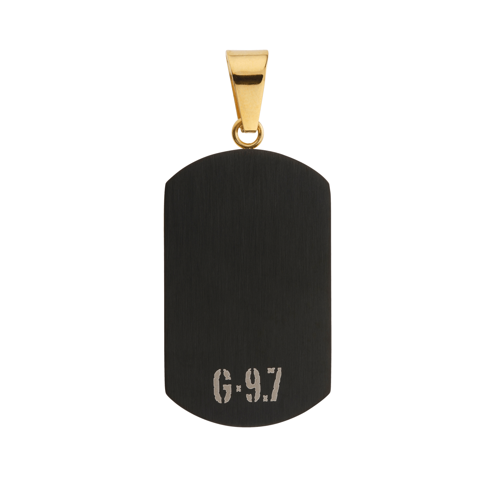 Pendentif Acier Doré Martinique