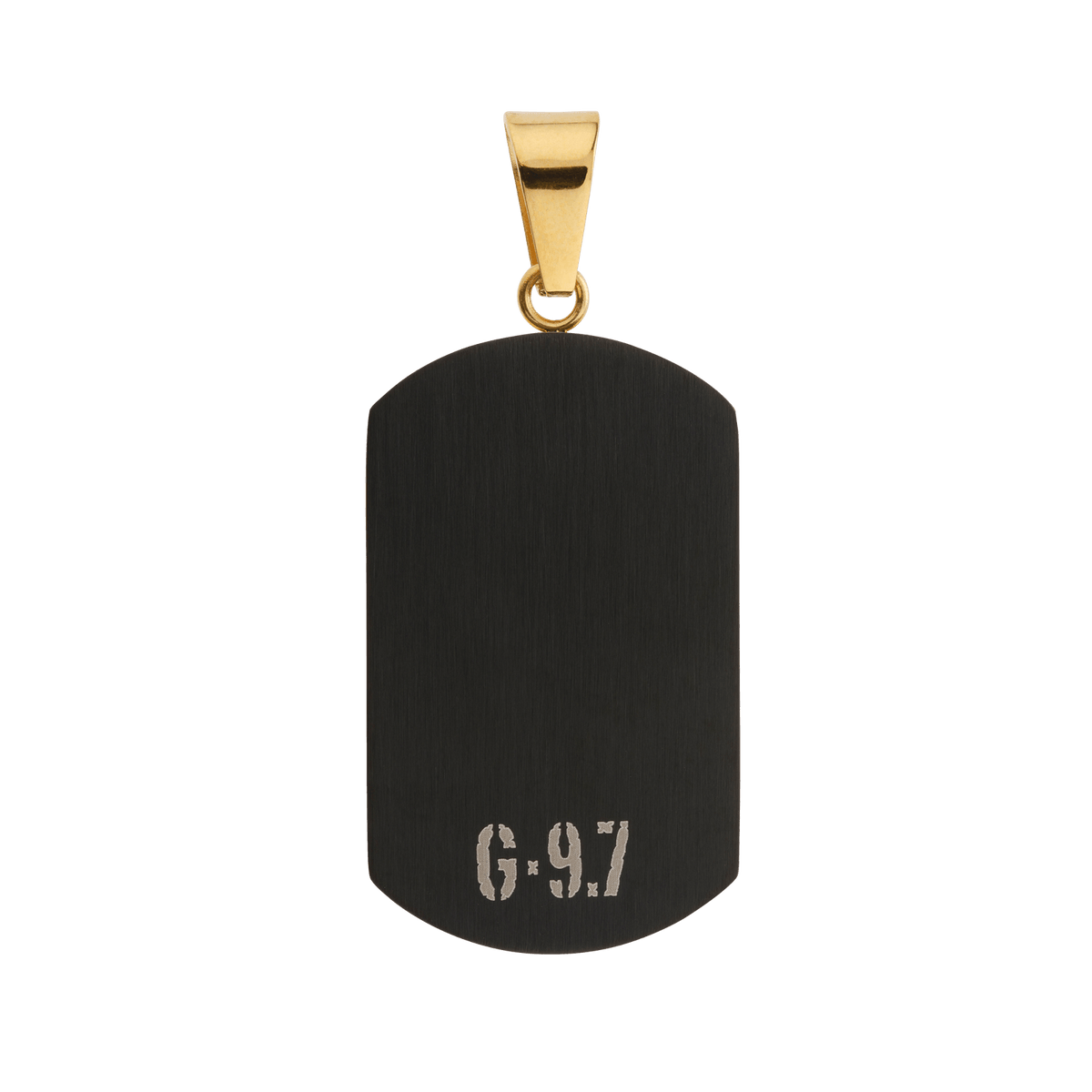 Pendentif Acier Doré Martinique