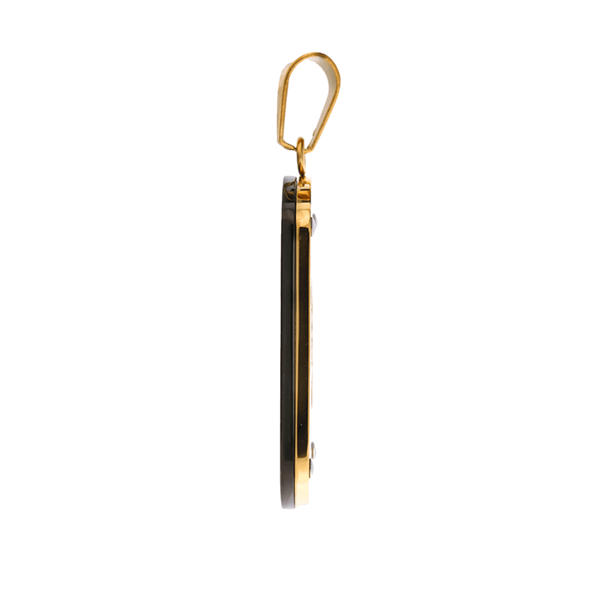 Pendentif Acier Doré Martinique