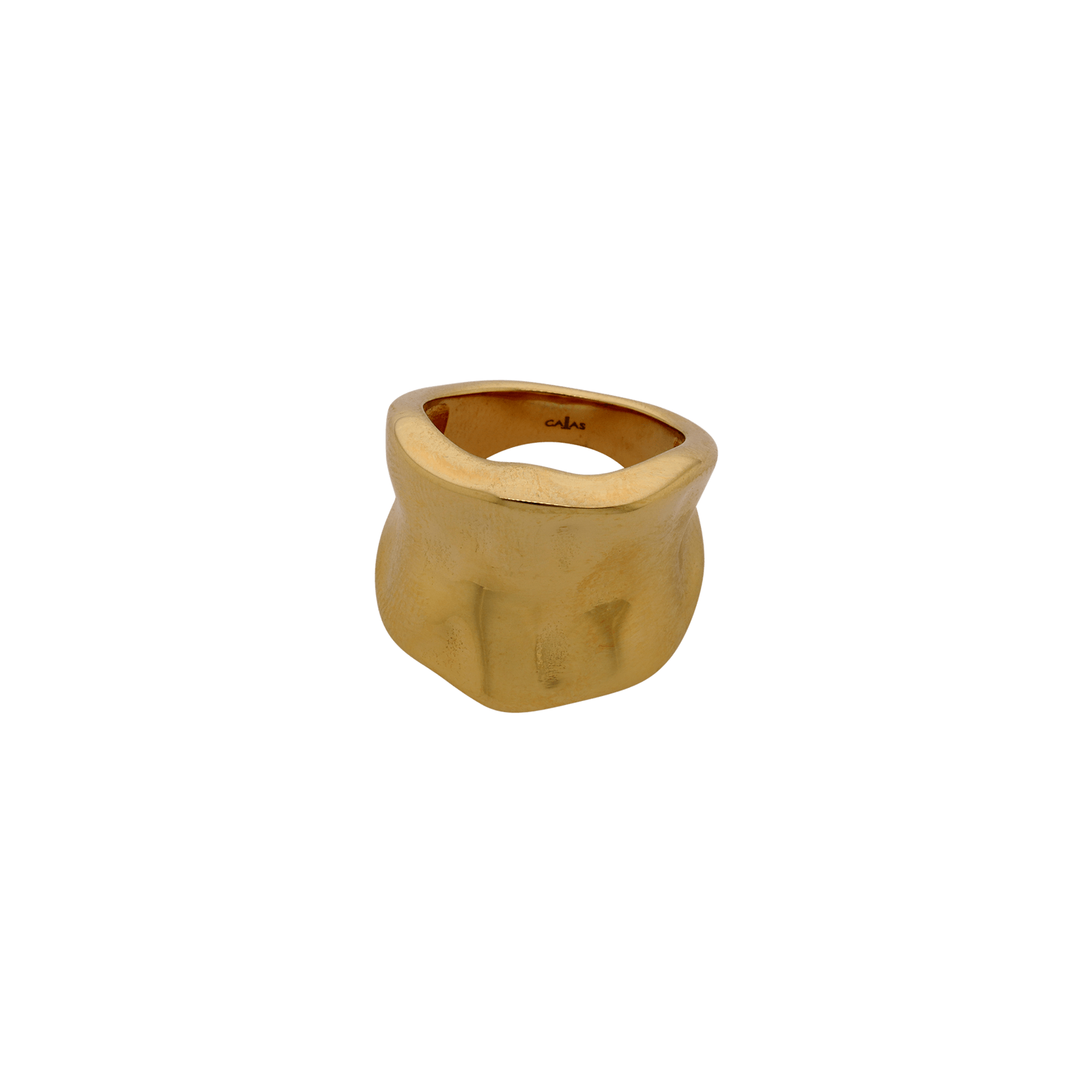 bague callas acier doré fantaisie