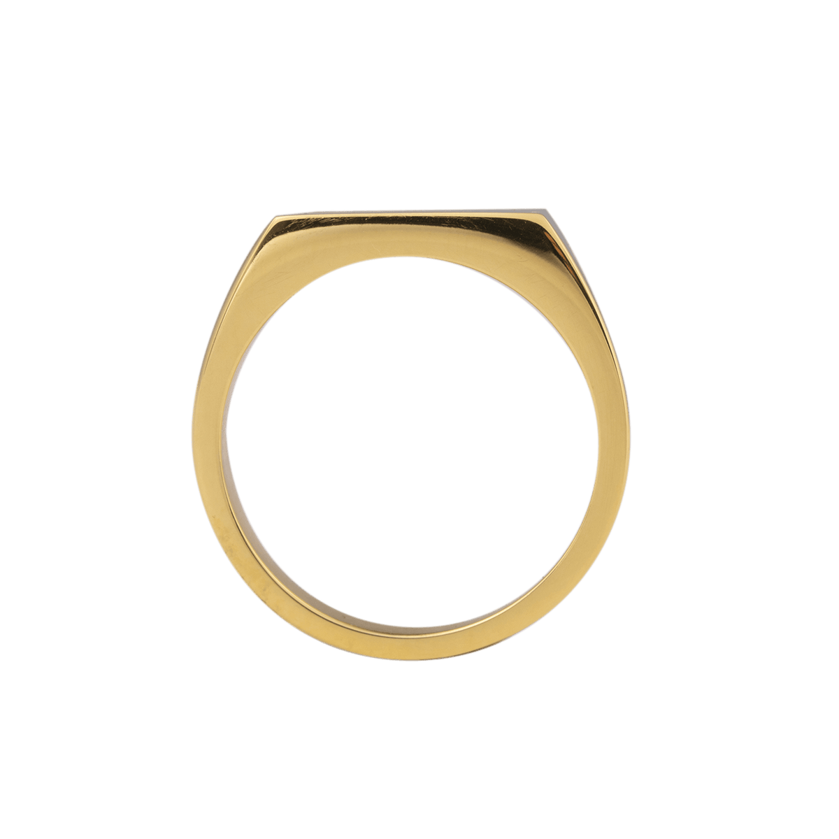 Chevalière Acier Jaune Drapeau Guadeloupe Email Multicolore 10*14mm Corps 4mm Taille 62