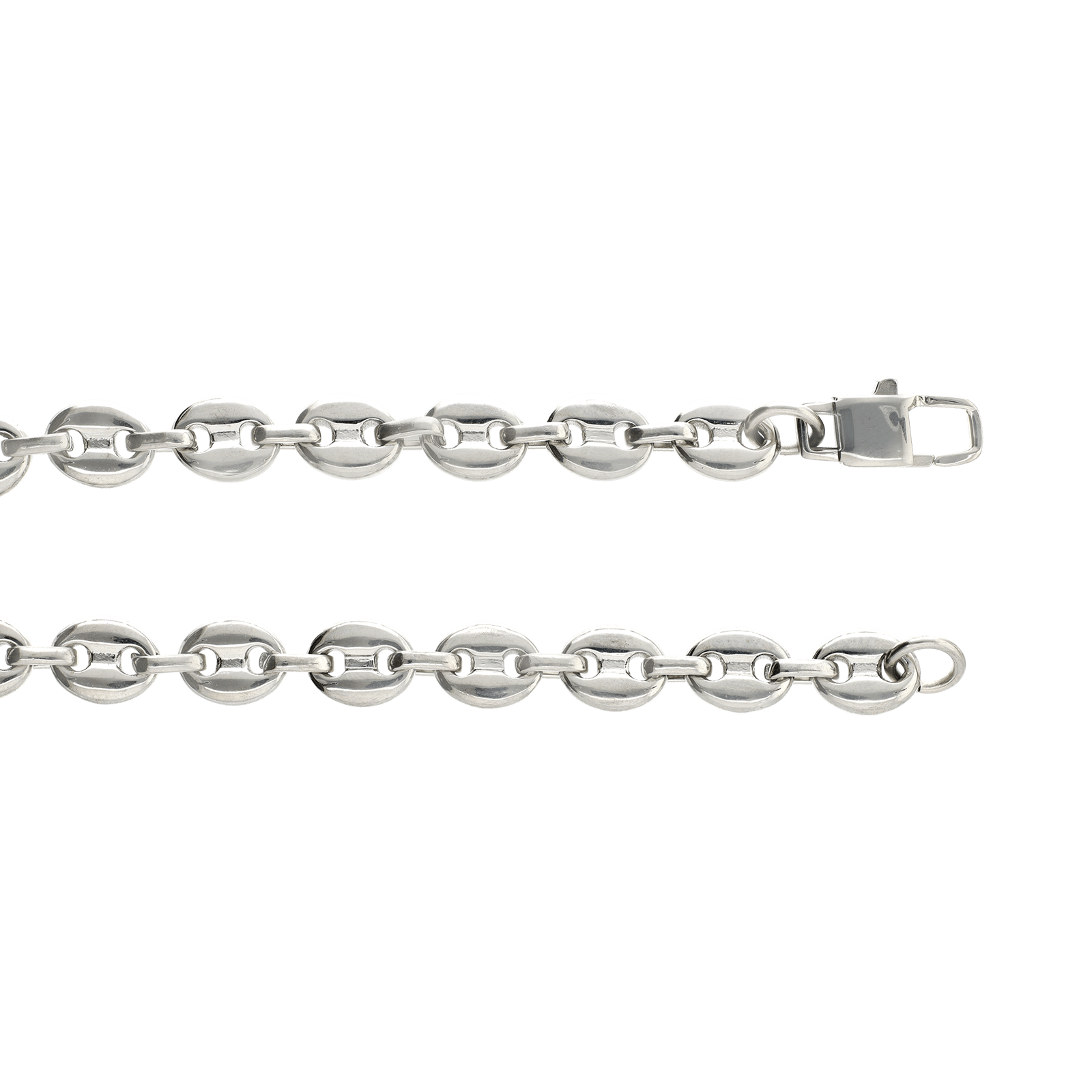 Bracelet Callas Acier maille grain de café 22 centimètres