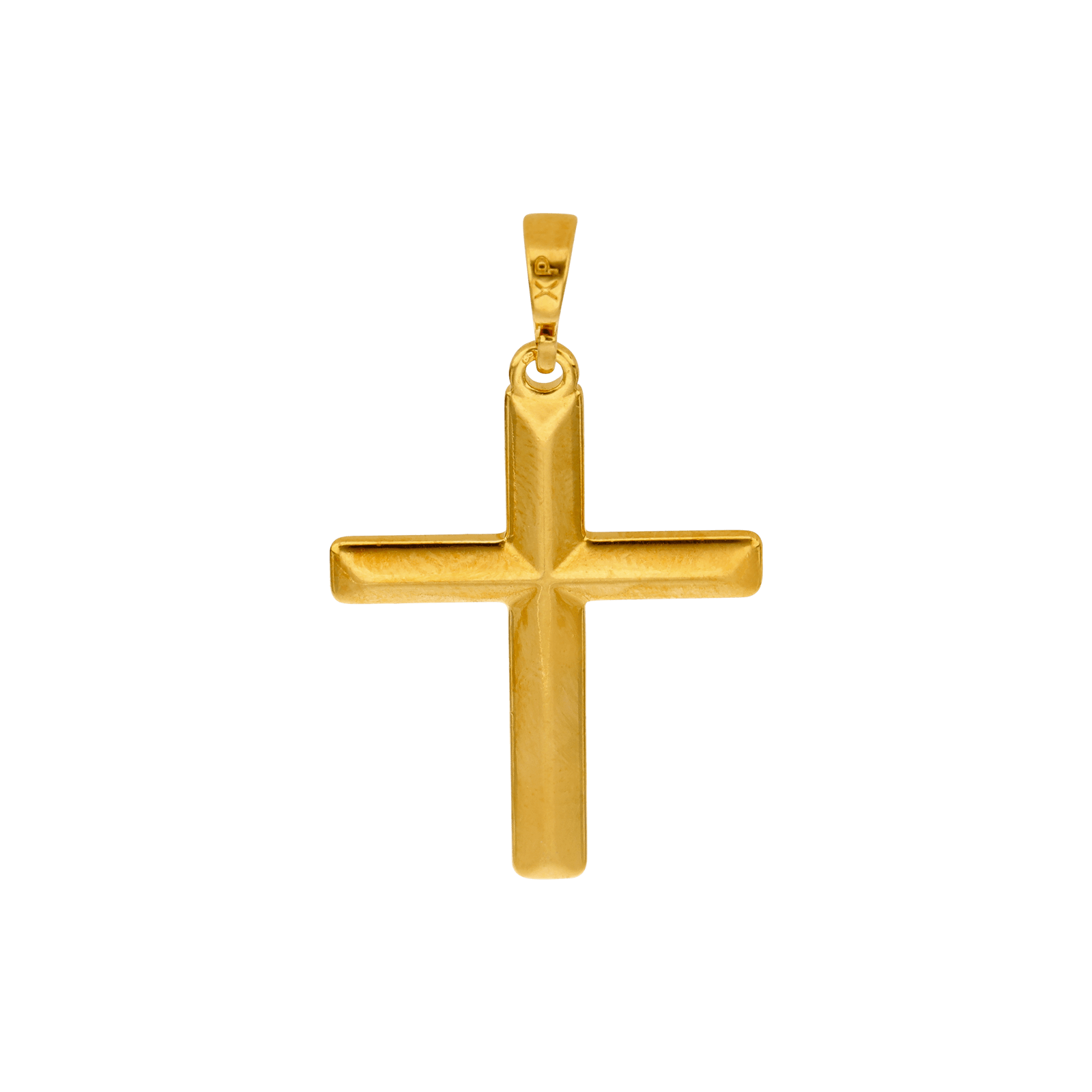 Pendentif Croix couronne 35x22mm