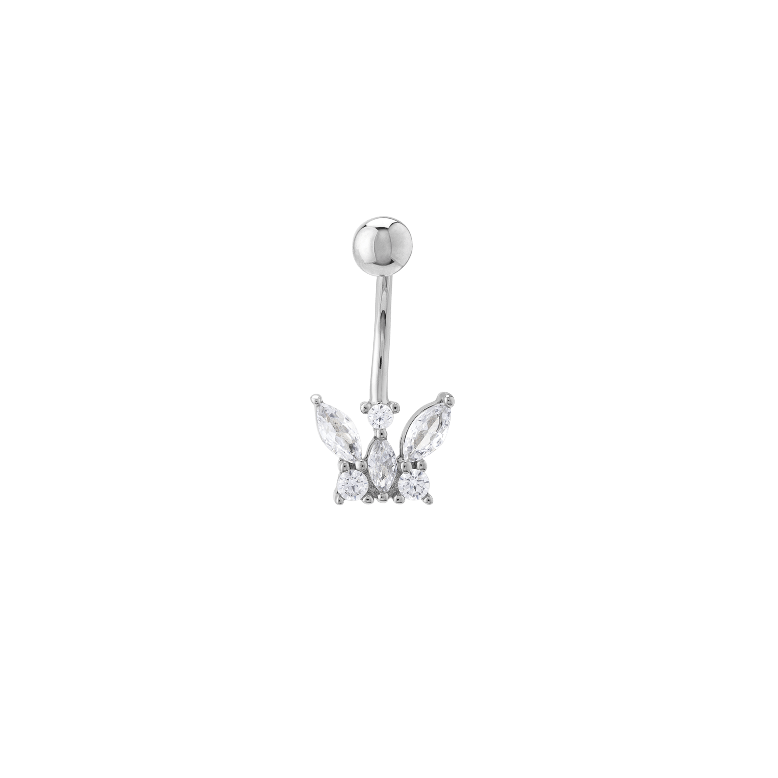 piercing nombril papillon Oxyde de Zirconium