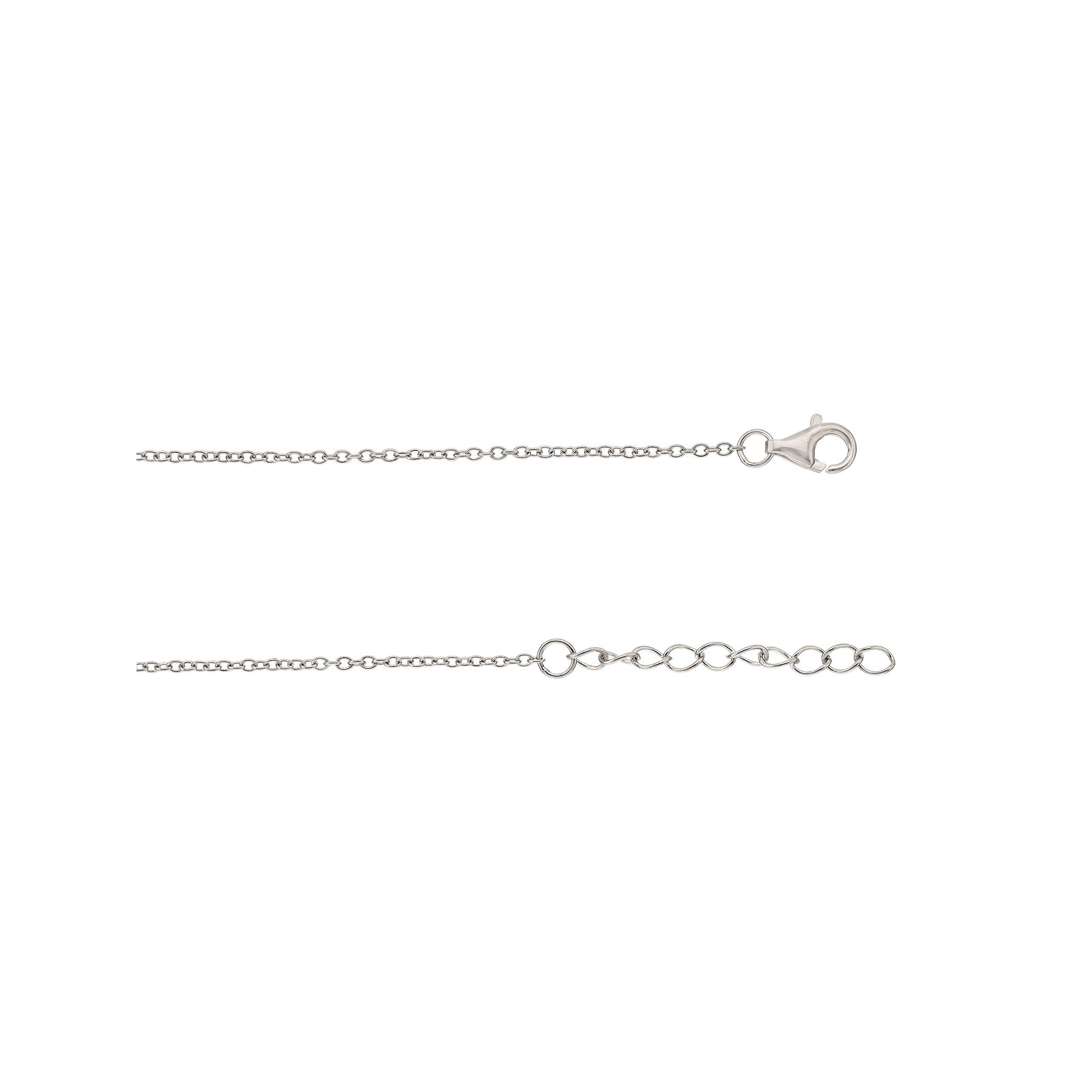 bracelet rhodié cercle oxyde de zirconium et de zirconium intérieur 17 plus 3 mm