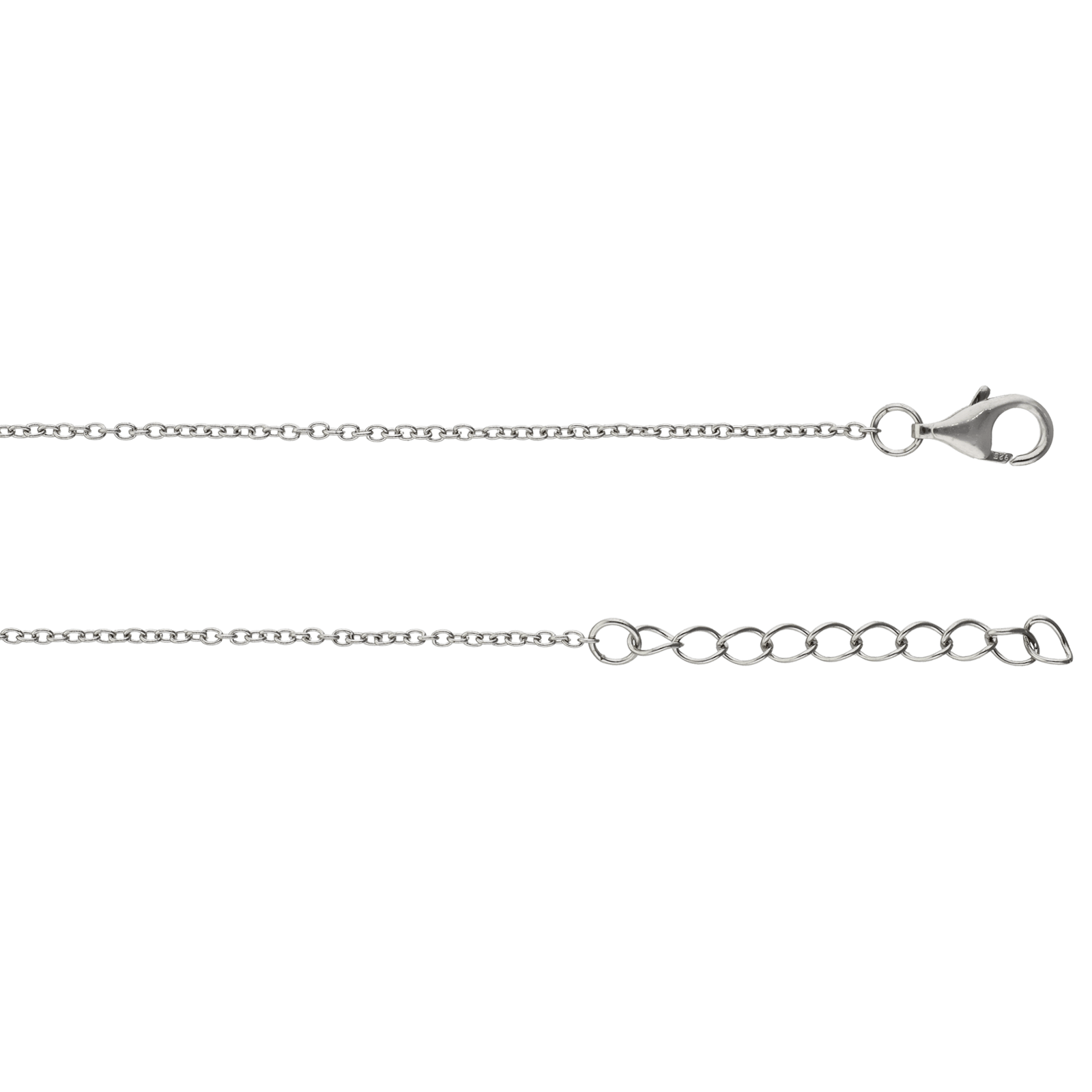 Bracelet Argent Rhodié Pendentif centre coeur sertie Oxyde de Zirconium