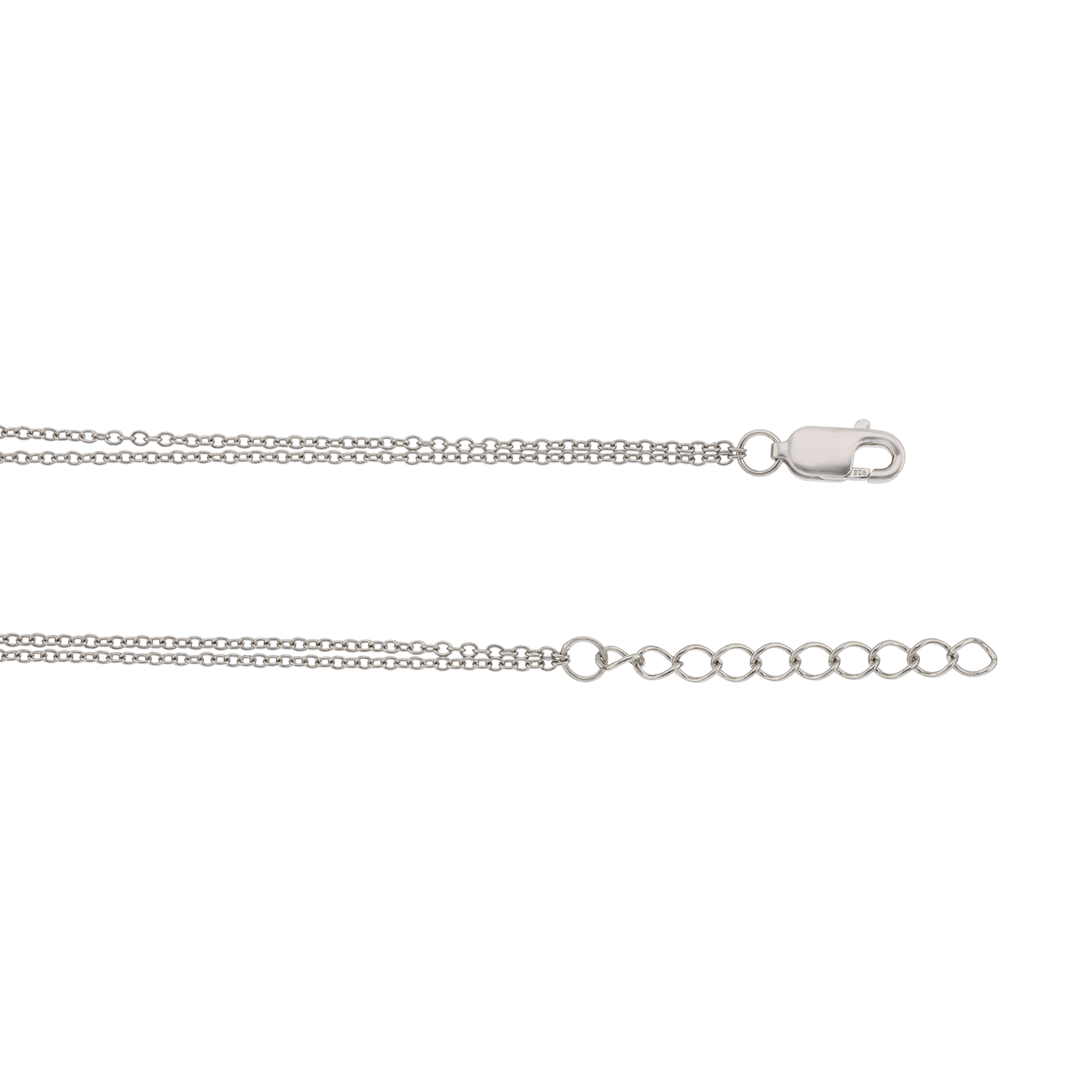 Bracelet rhodié Centre Infini et Oxyde de Zirconium 16 plus 3 centimètres
