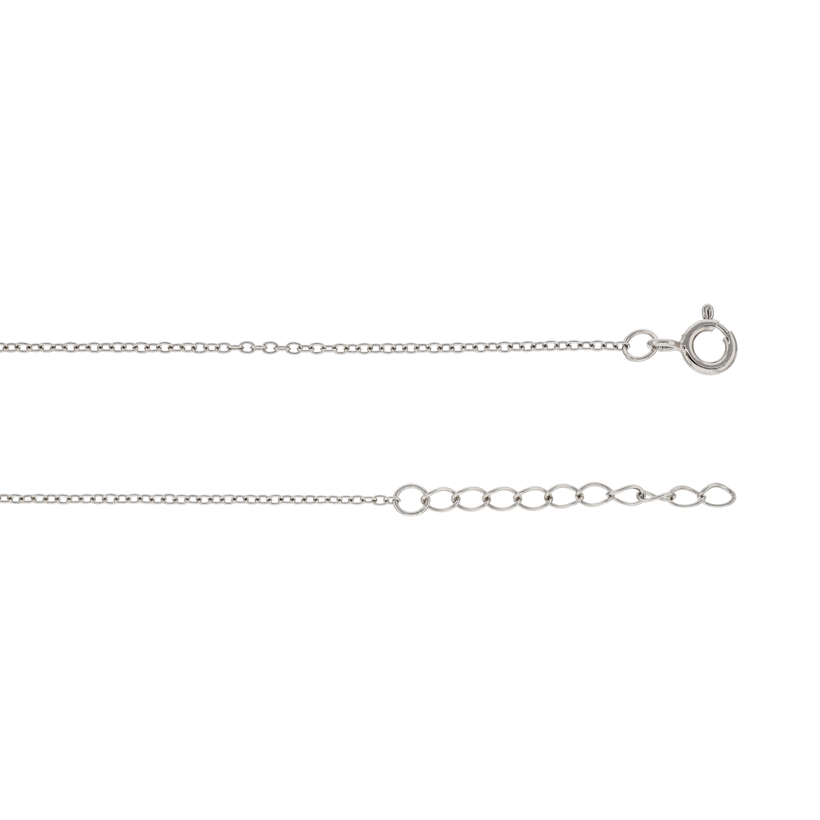 Collier Argent Rhodié Pendentif coeur sertie Oxyde de Zirconium