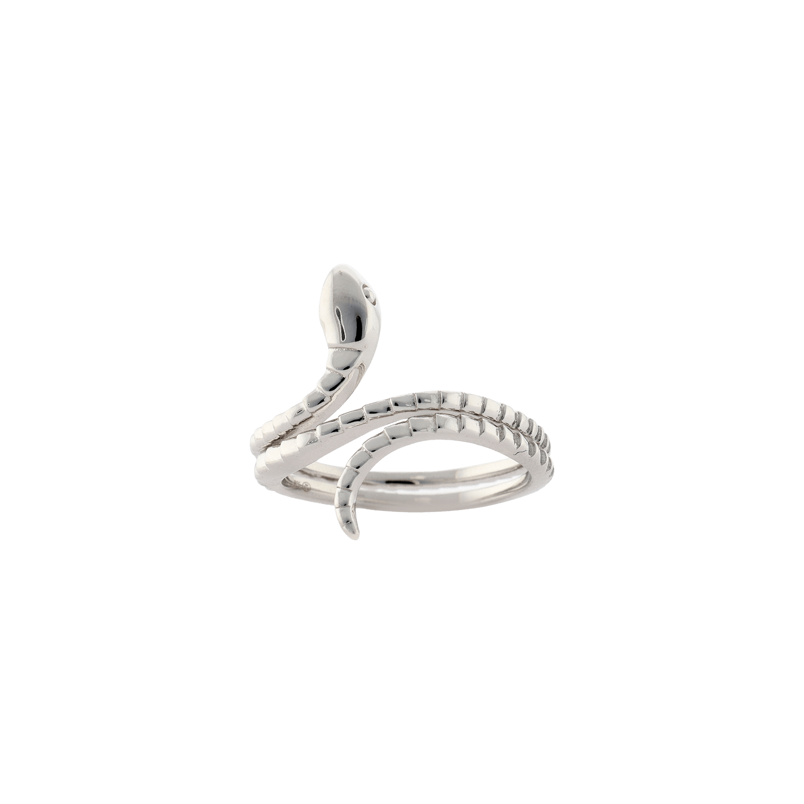 bague serpent rainure