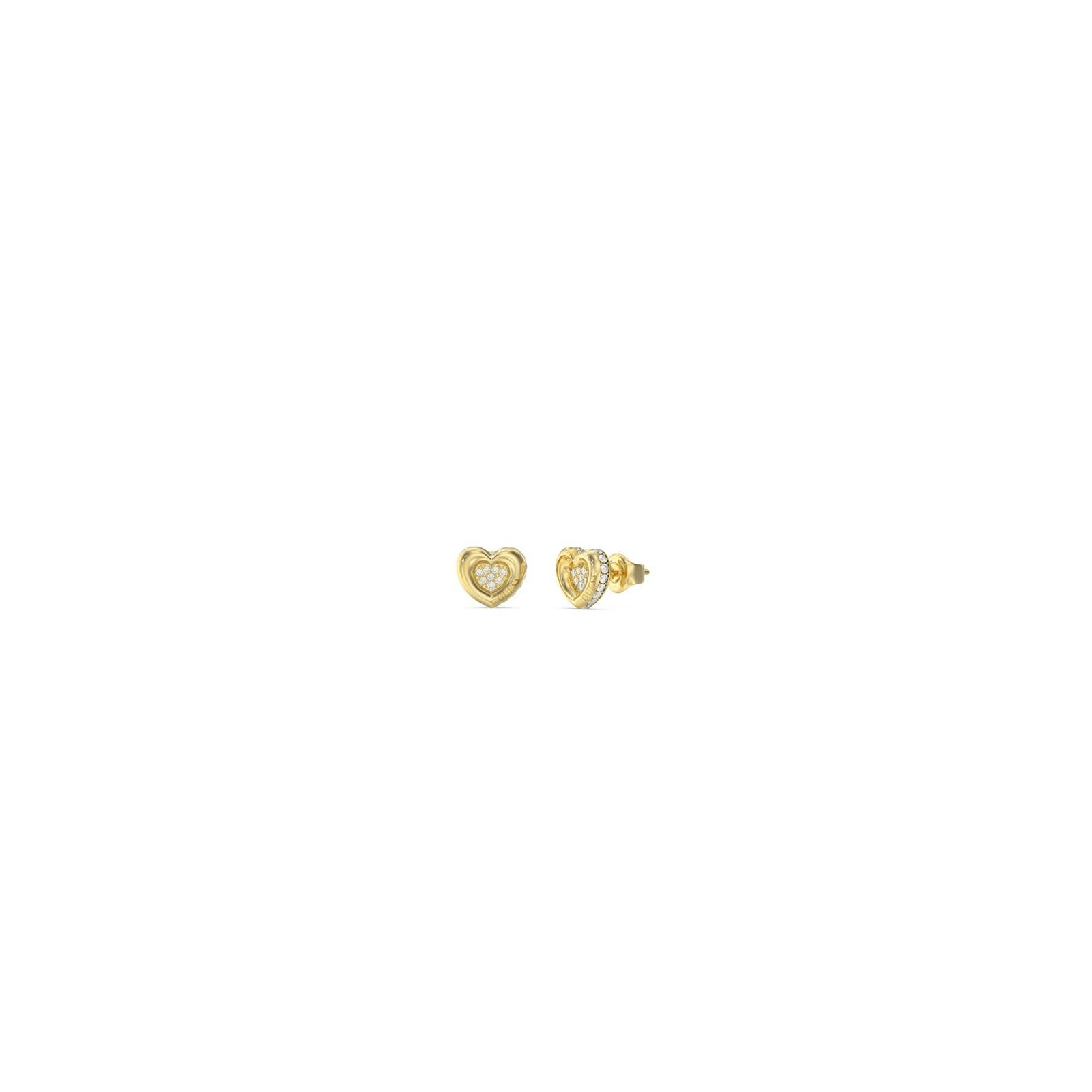 Boucles d'oreilles L.O.V.E -GUESS en Acier Doré