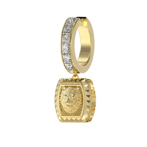 Boucles d'Oreilles Acier Homme lion king