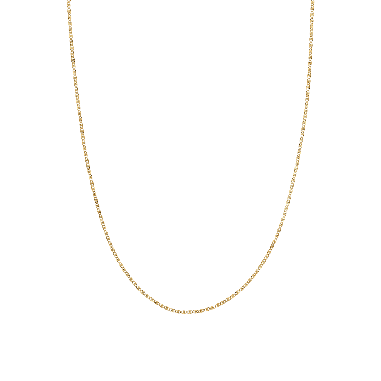 Collier chaine marine diamantée 50 centimètres