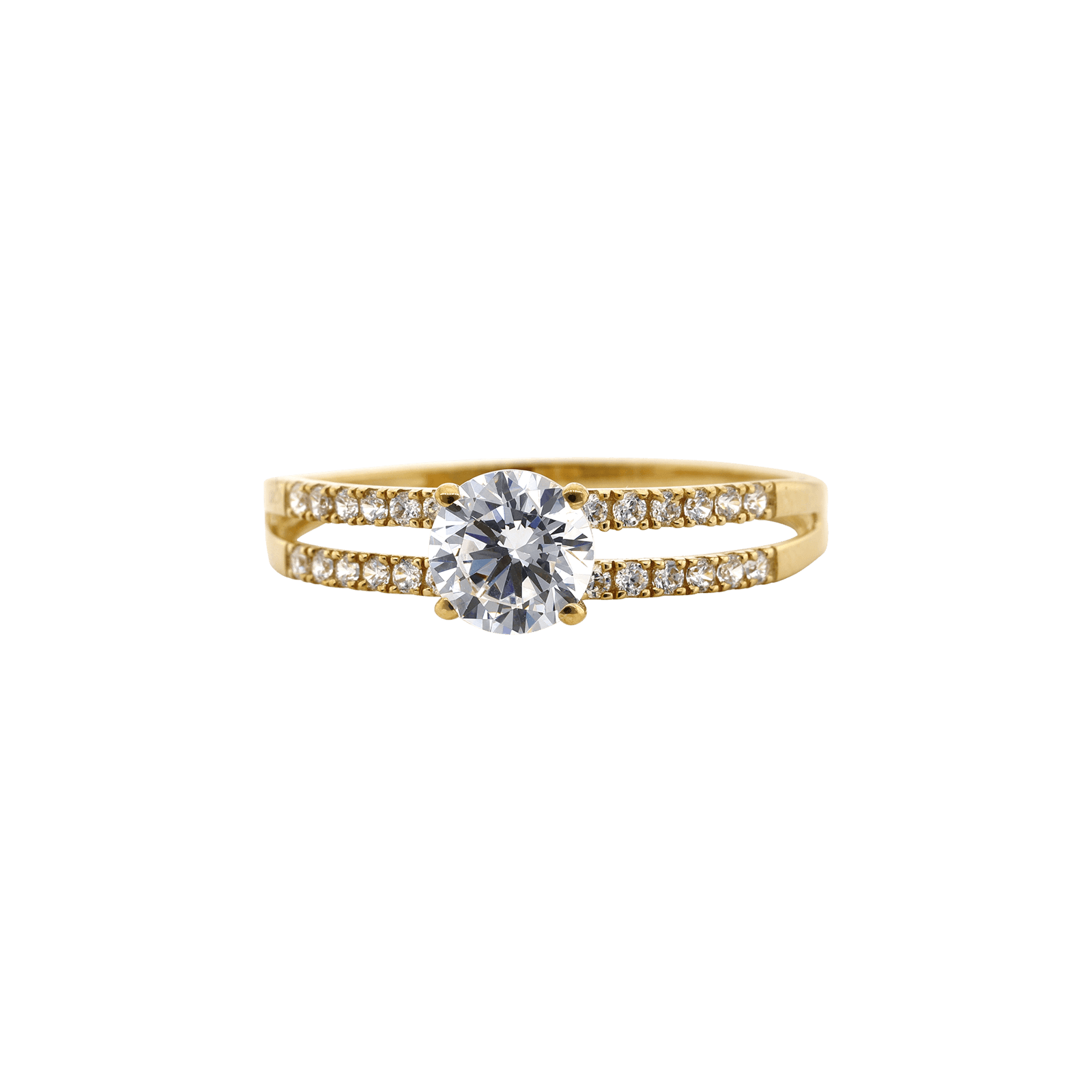 solitaire accompagné Oxyde de Zirconium