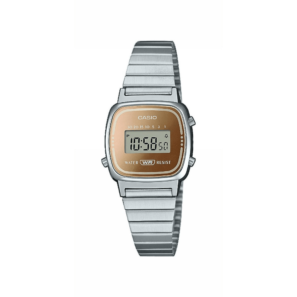 Montre Femme Casio LA670WES-4AEF - Bracelet Acier Argent