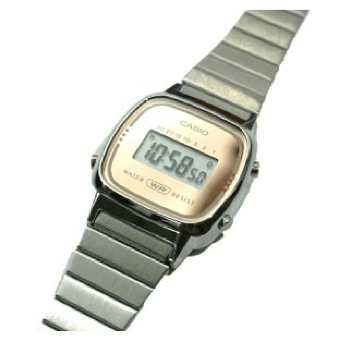 Montre Femme Casio LA670WES-4AEF - Bracelet Acier Argent