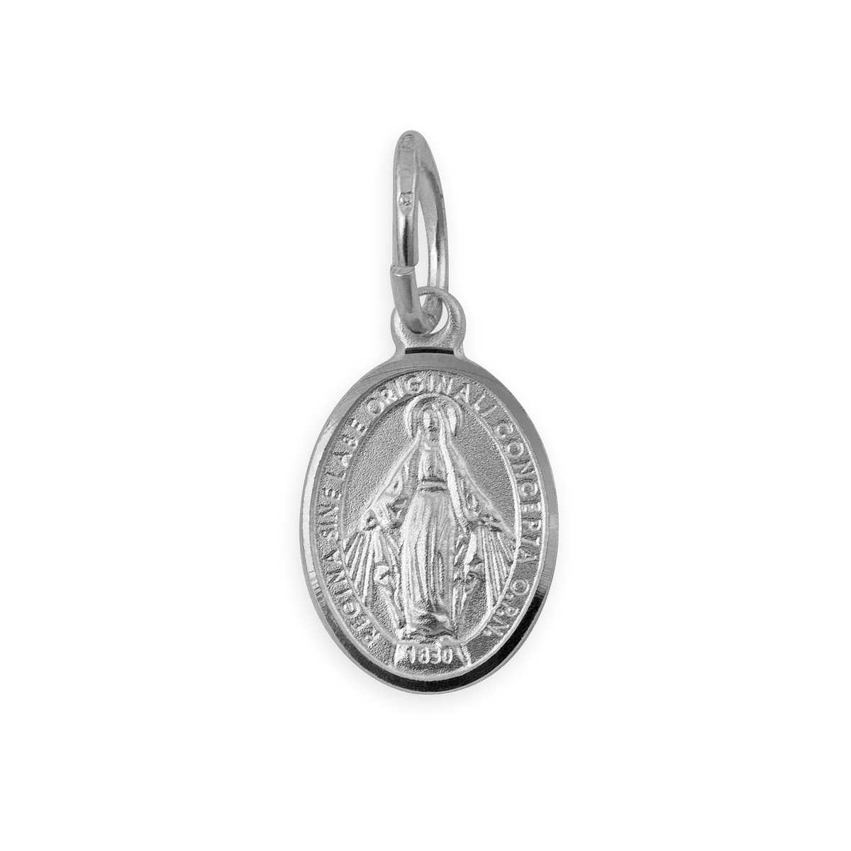 Médaille Miraculeuse Argent 925 Ovale 10*22mm Avec Bélière