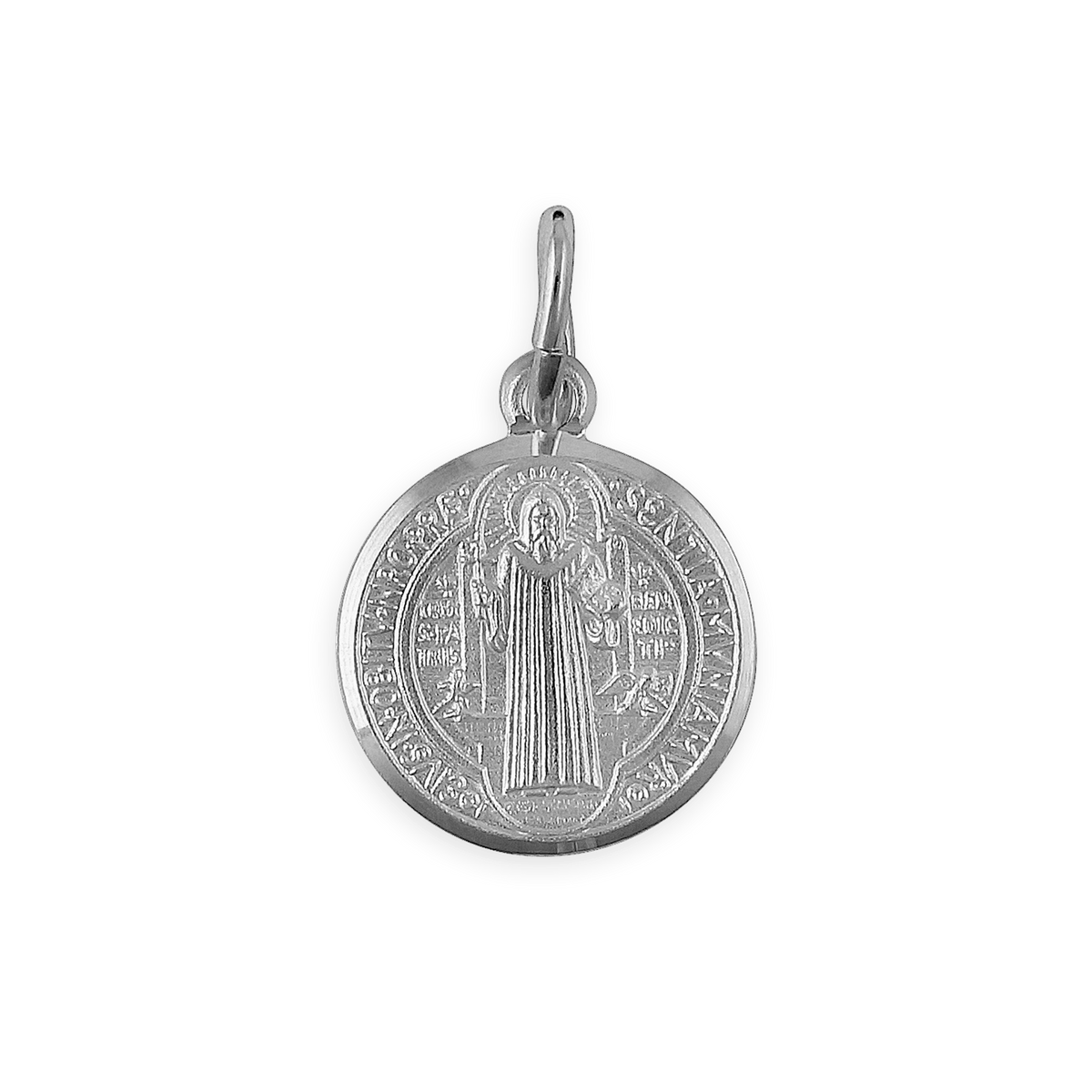 Médaille Saint Benoit Argent 925 15*17mm Avec bélière