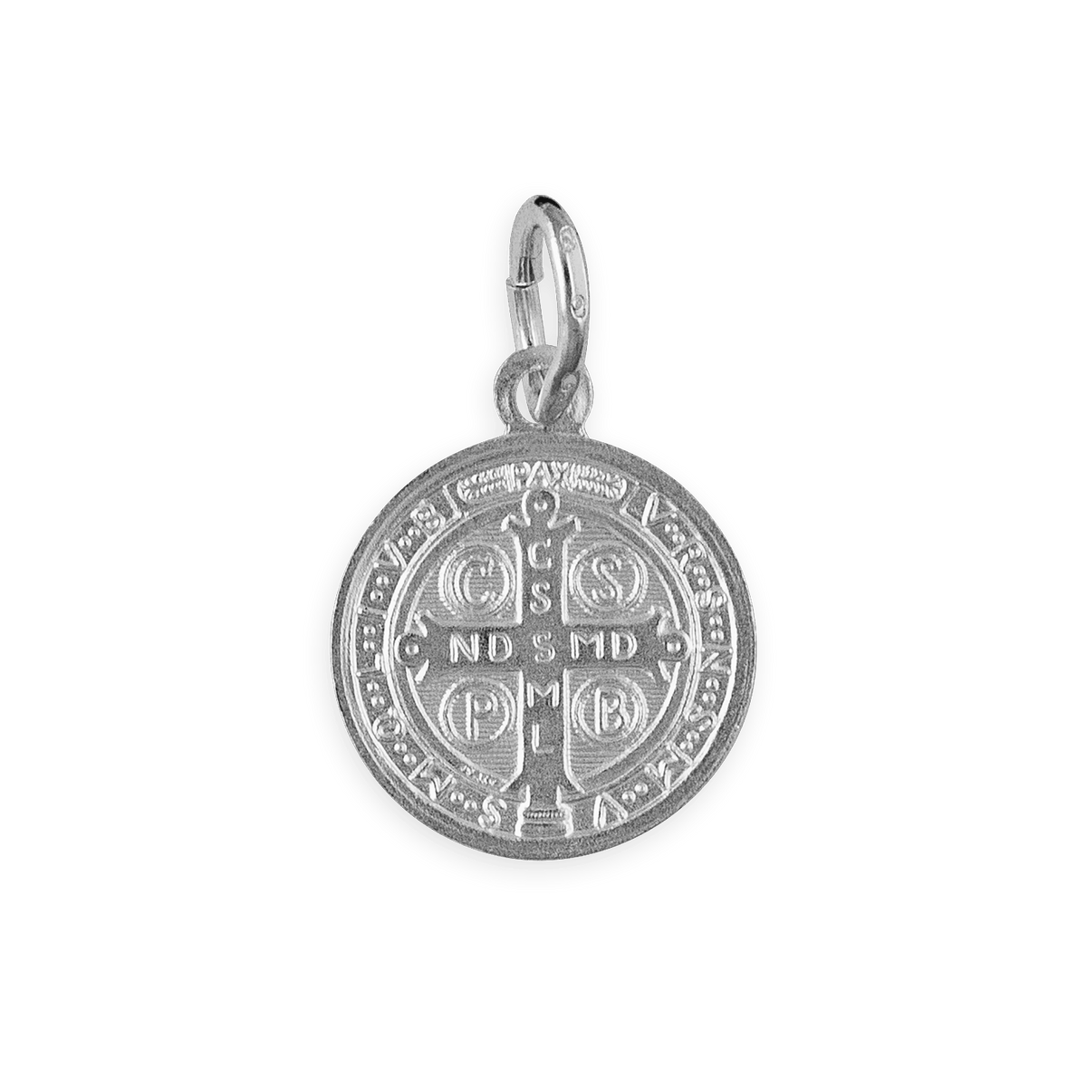 Médaille Saint Benoit Argent 925 15*17mm Avec bélière