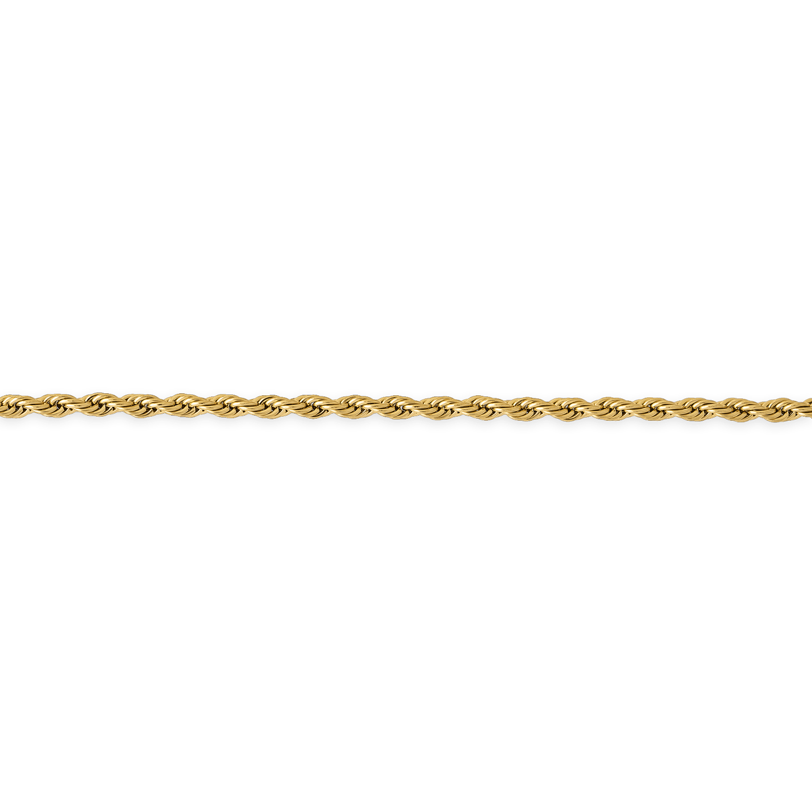 Collier acier jaune maille corde