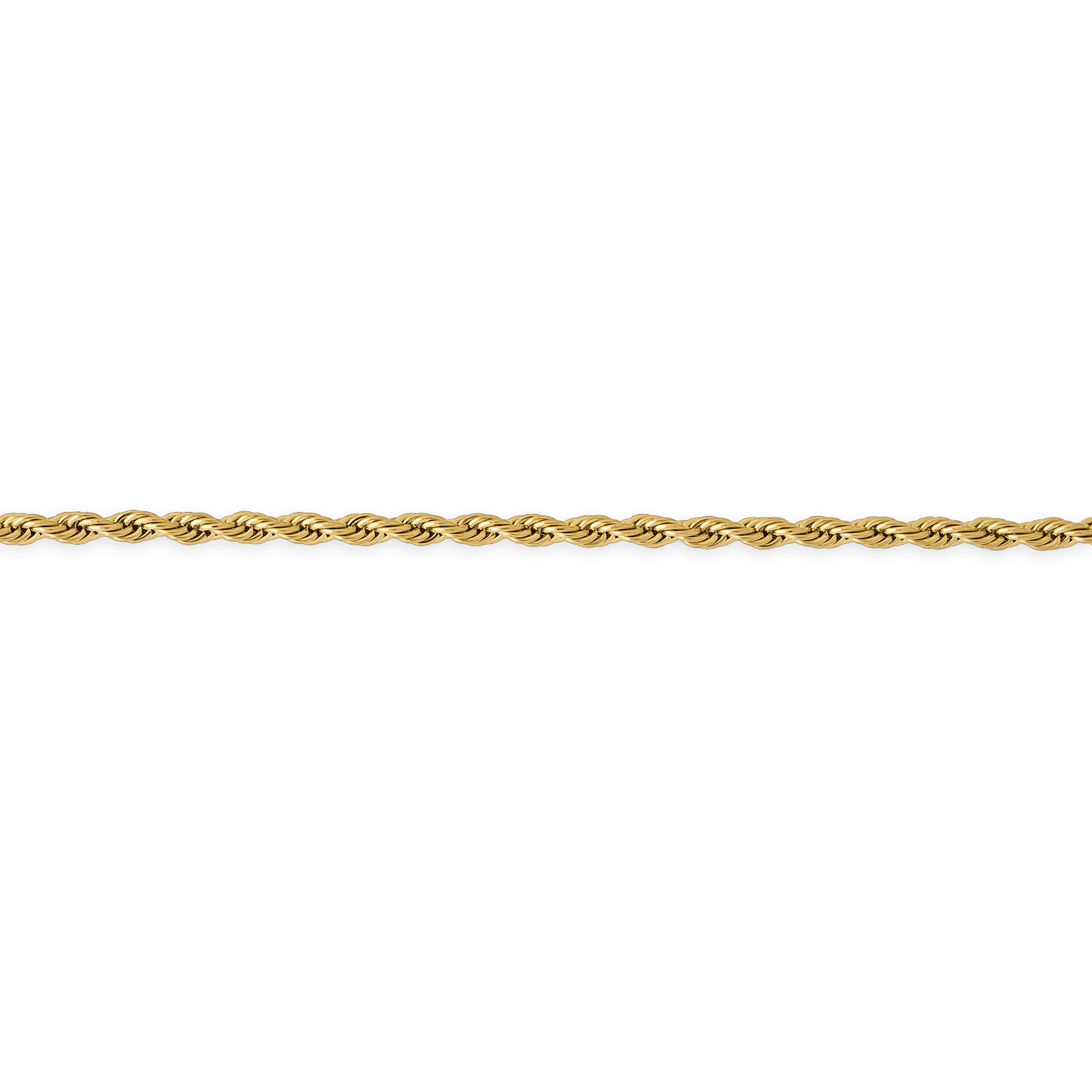 Collier acier jaune maille corde