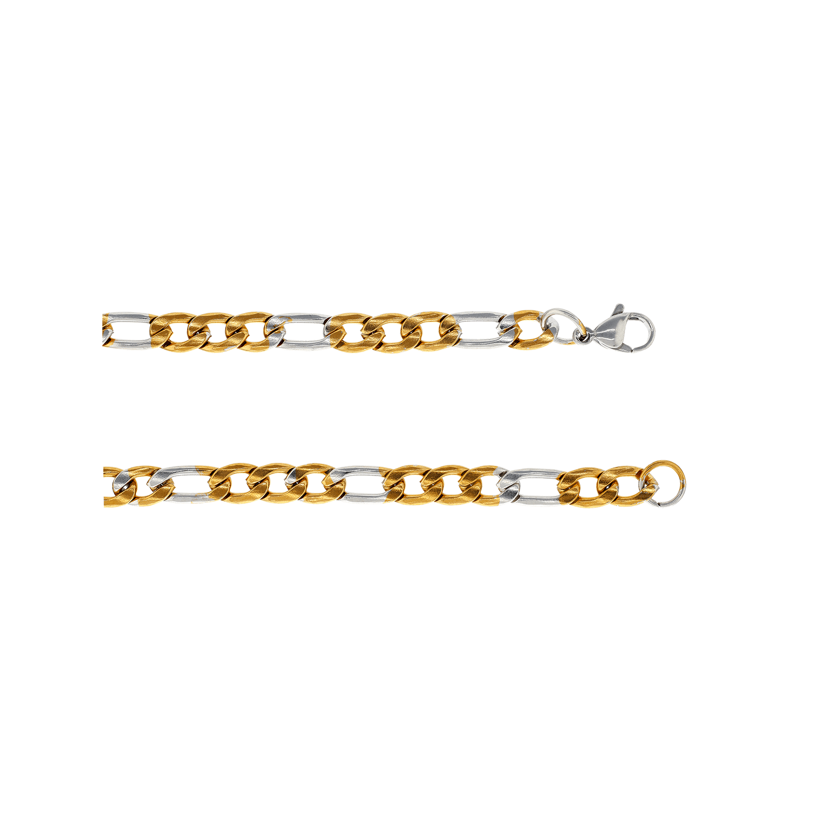 Bracelet Callas Alterné 1.3 Acier Bicolore 6.5 millimètres 21 centimètres