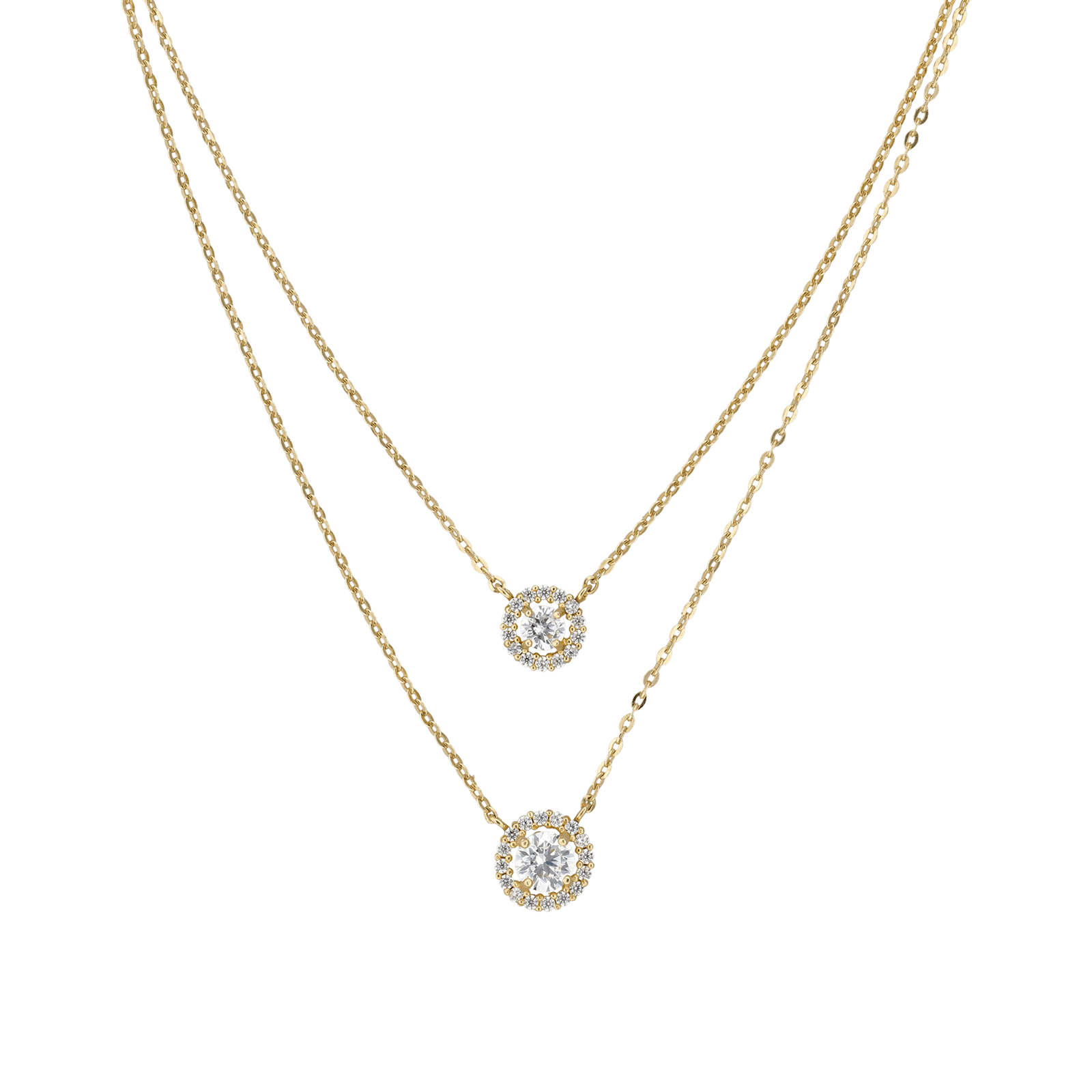 double Forçat 2 boutons pavé Oxyde de Zirconium 42 centimètres