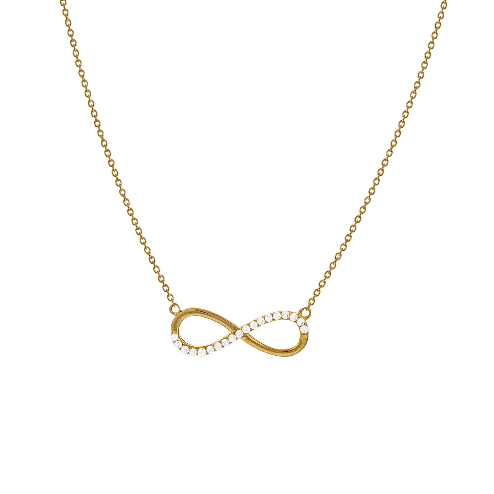 Collier Infini et Oxyde de Zirconium 42 centimètres