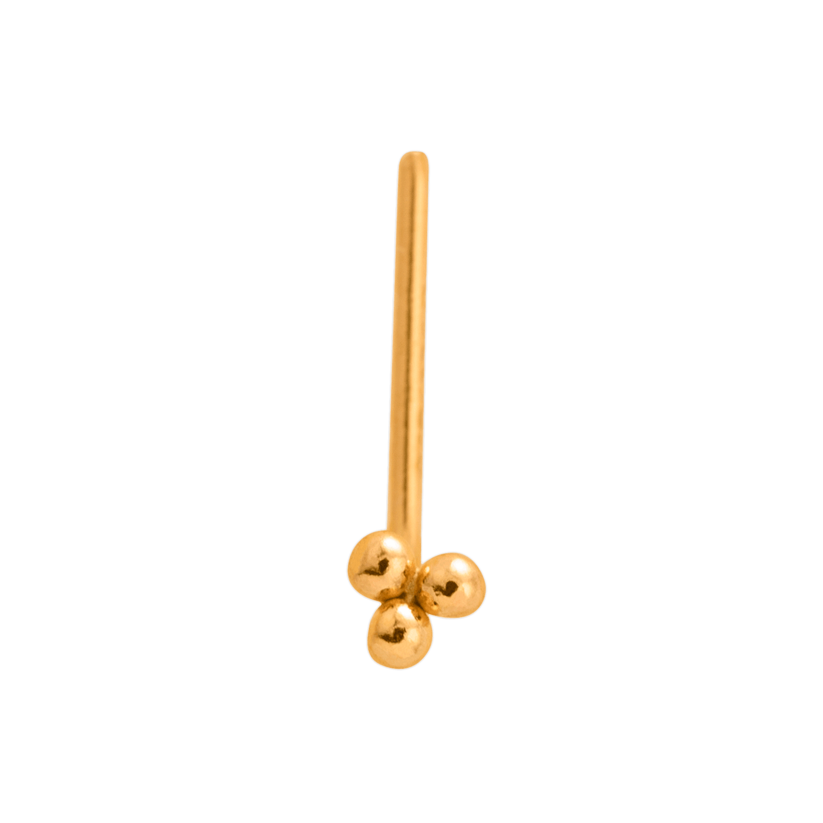 Piercing Nez Or375 3 Grains D'or