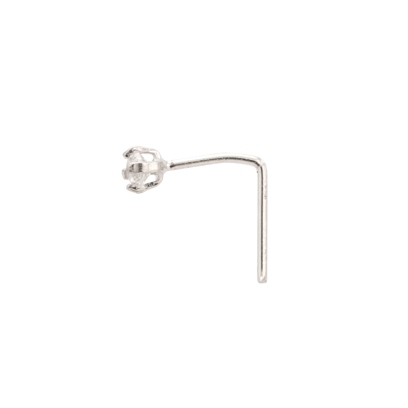 Piercing Zirconium Or375 Blanc