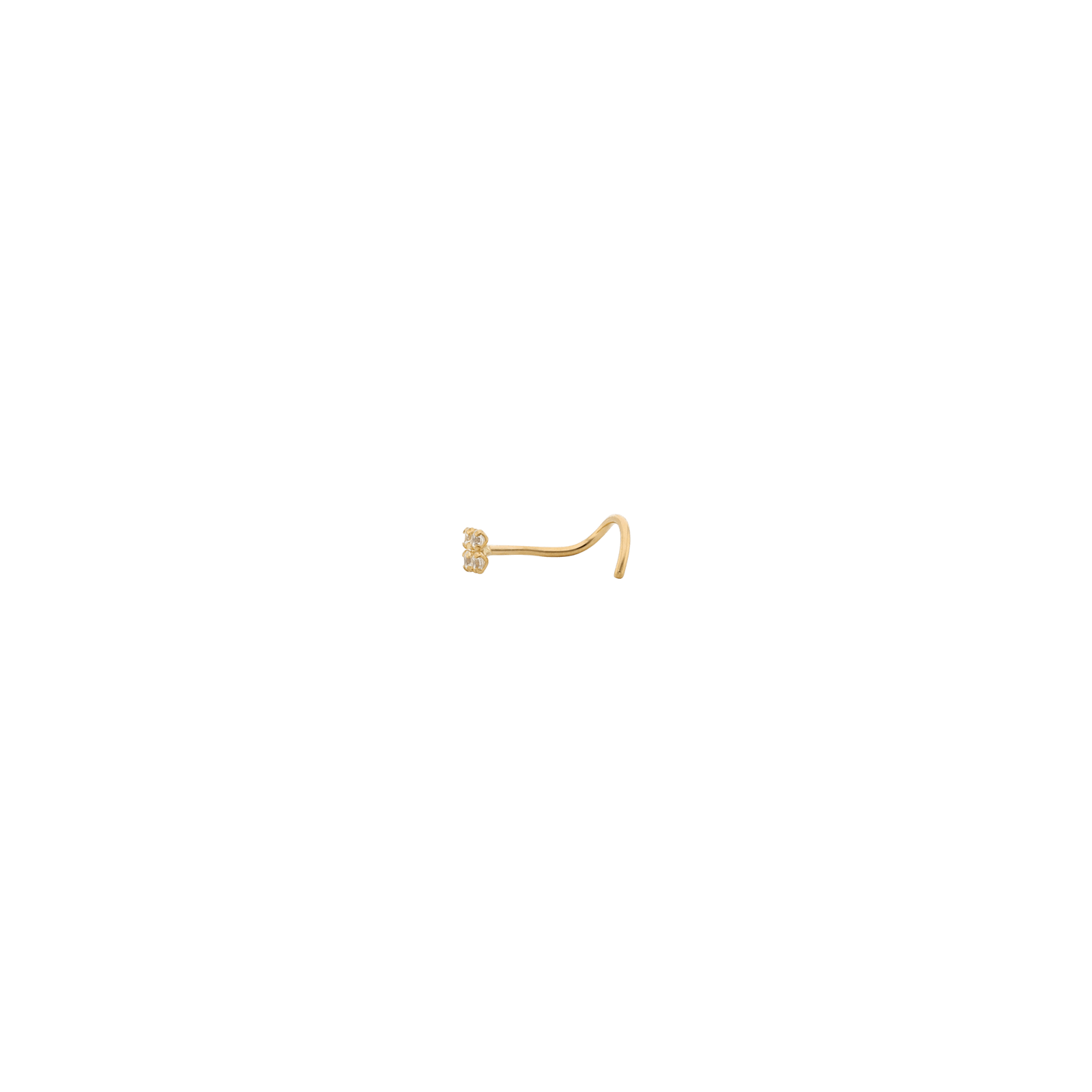 BOUCLE DE NEZ TOUT OR bouton de nez Or Jaune croix oxydes