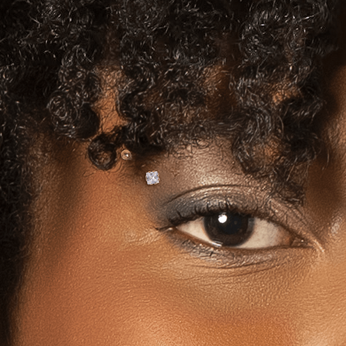 Piercing Arcade Or 37515mm Zircon3mm Boule3mm Tige8mm1.2mm