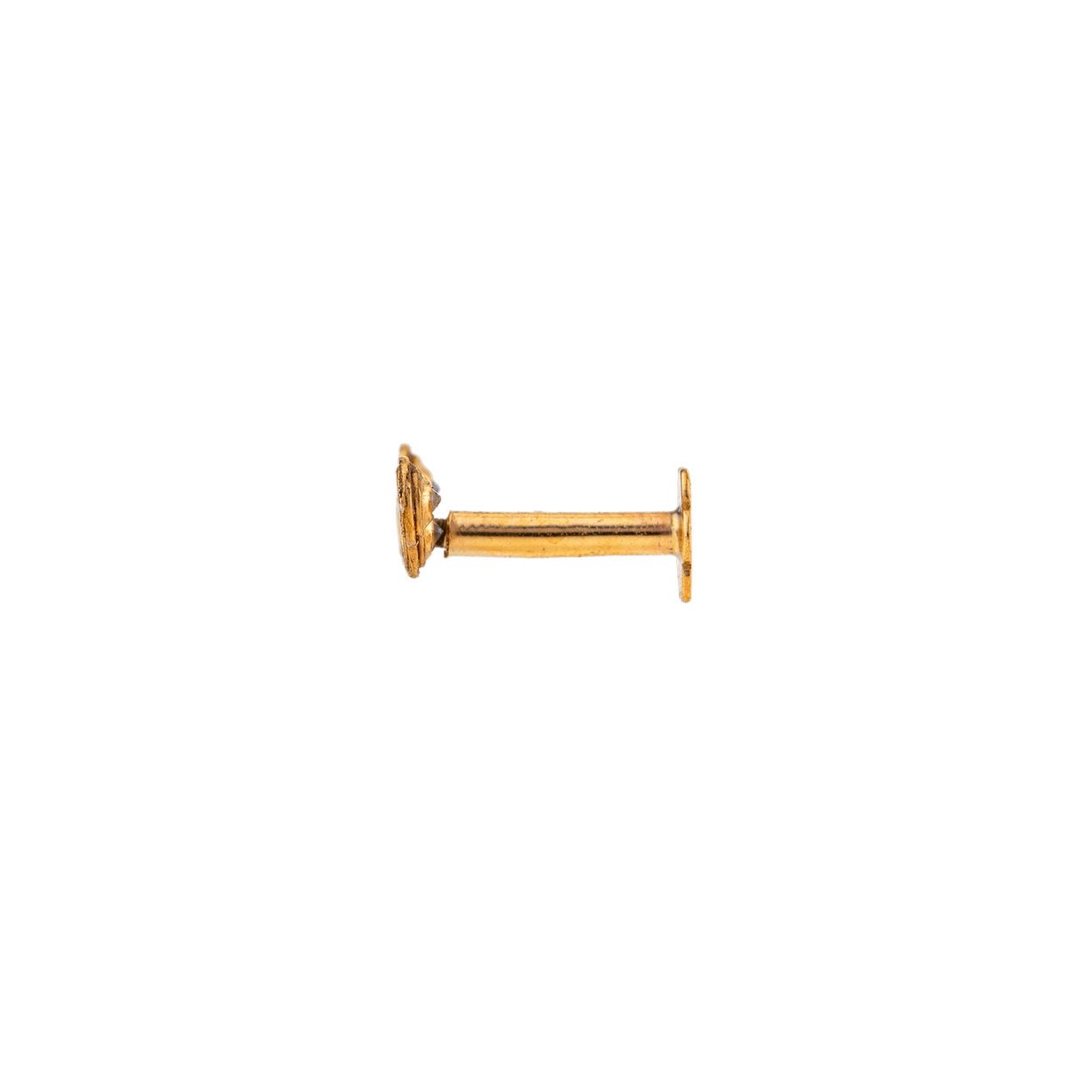 Piercing Tragus Or 375 7.6mm Tige 5mm 0.7mm 4 Zirconium 3.5*7.8mm