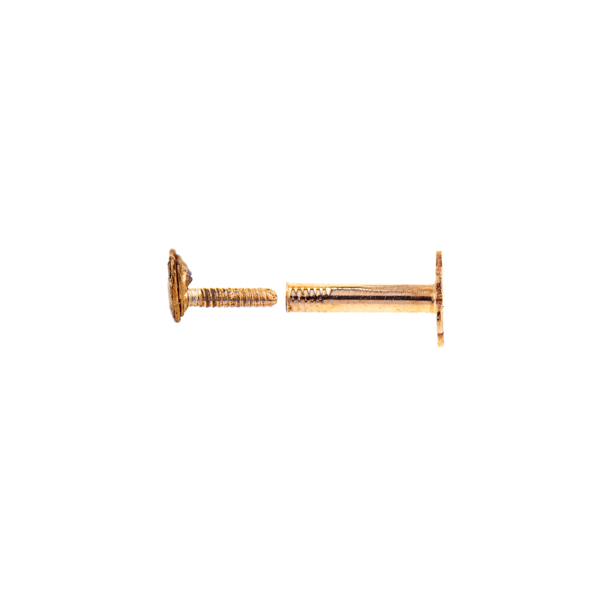 Piercing Tragus Or 375 7.6mm Tige 5mm 0.7mm 4 Zirconium 3.5*7.8mm