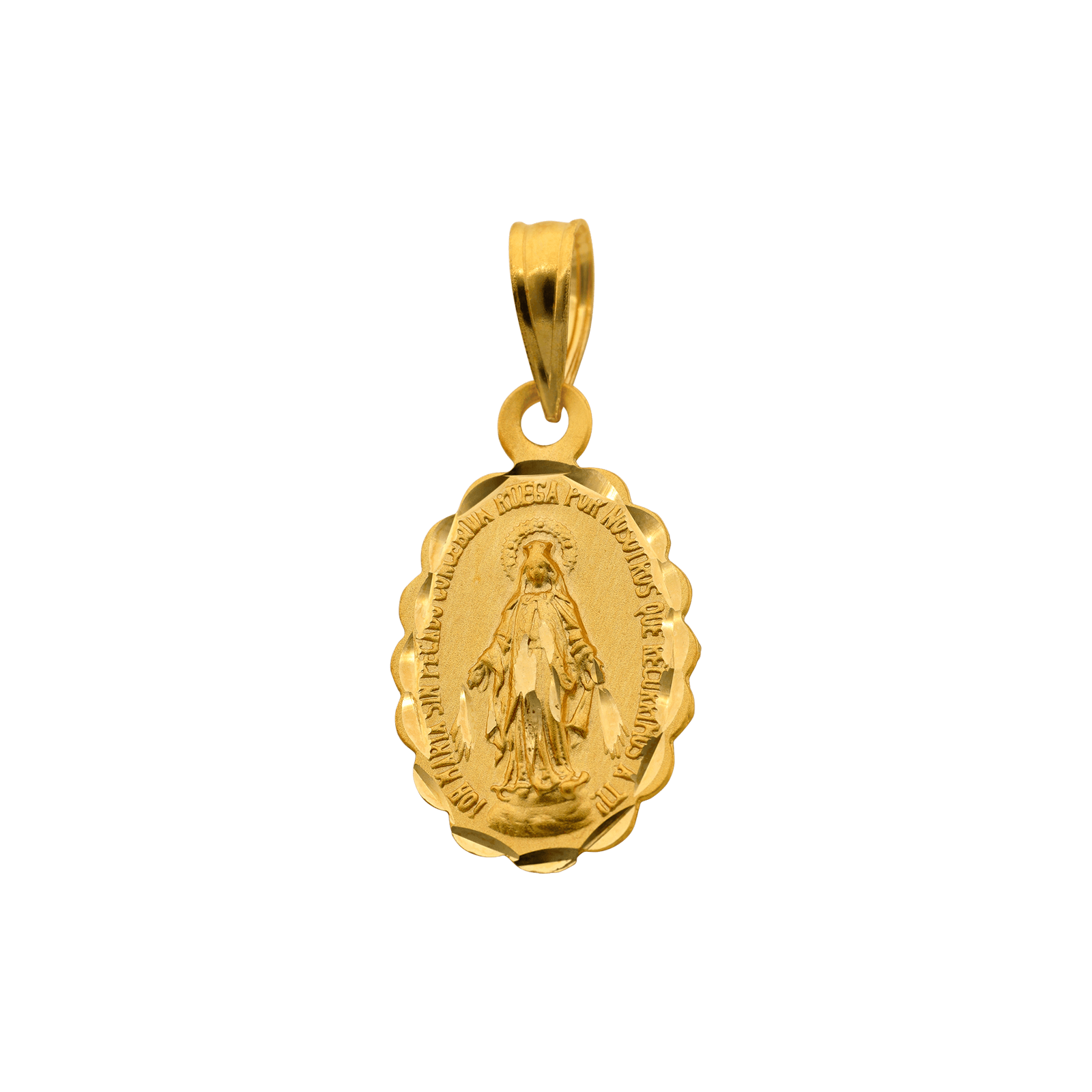 MEDAILLE MIRACULEUSE OVALE CONTOUR DIAMANTE or 375