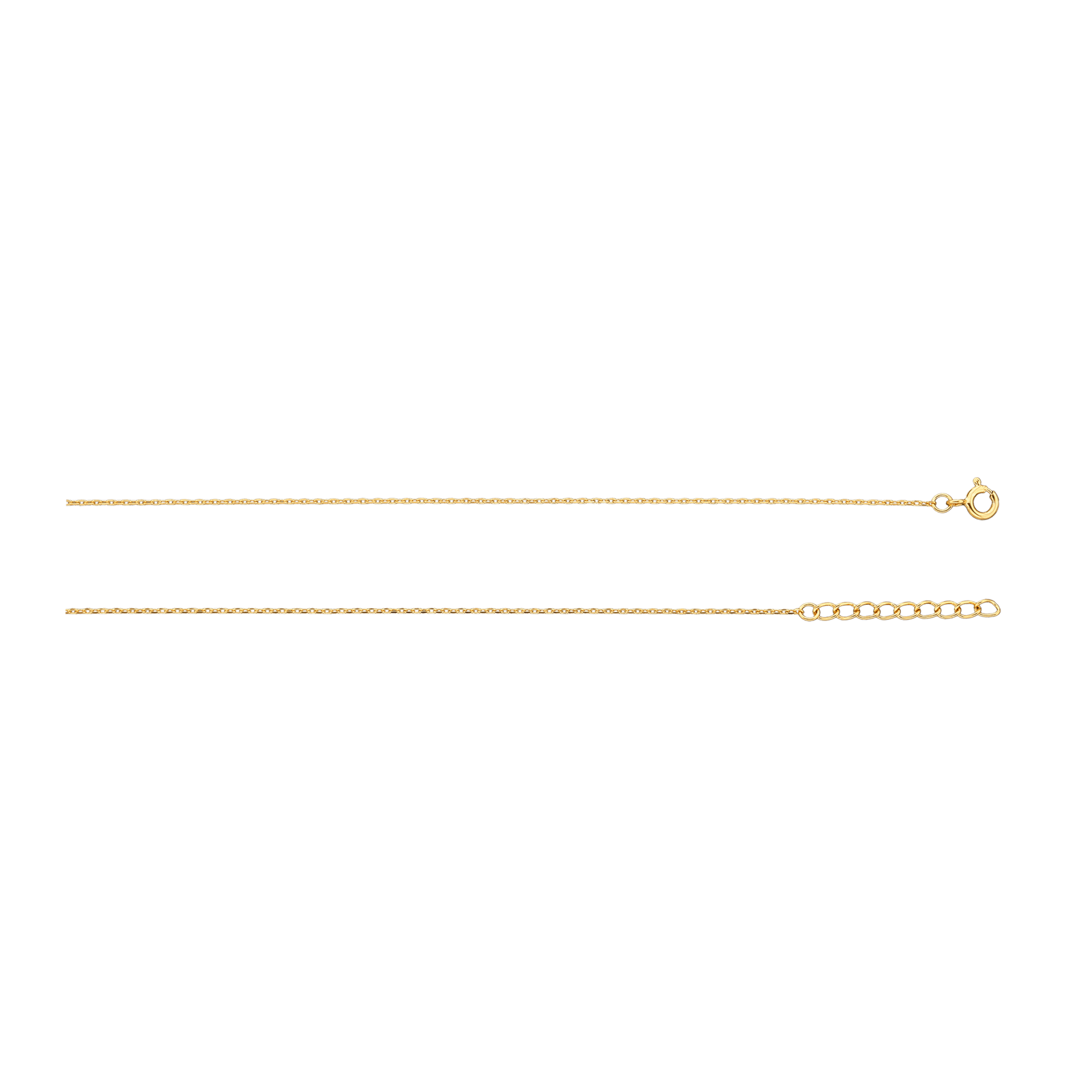 Collier plaqué or 2 coeurs Lisse et sertie Oxyde de Zirconium