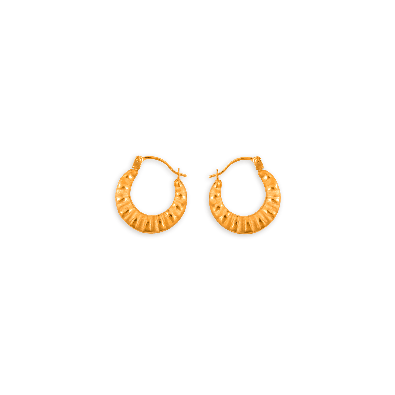créoles or 9 carats fantaisie 15mm