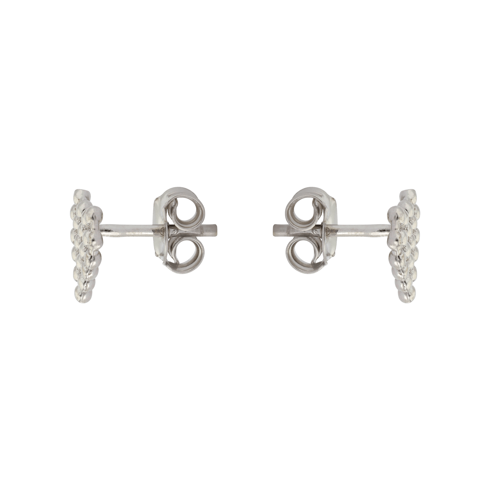 Boucles d'Oreilles Argent puce coeur ajouré