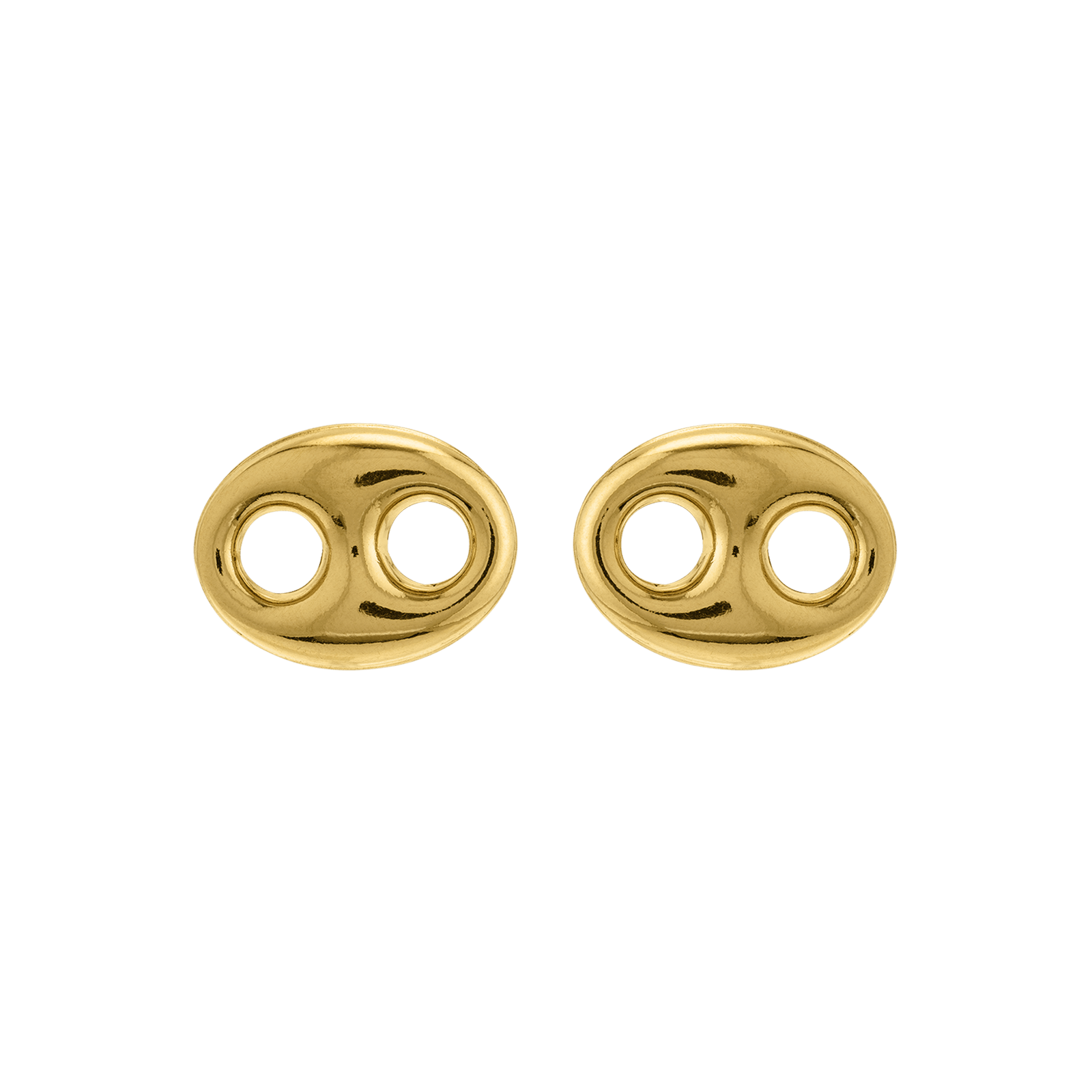 Boucles D'oreilles Or750 Grain De Café 9.5*11.5mm