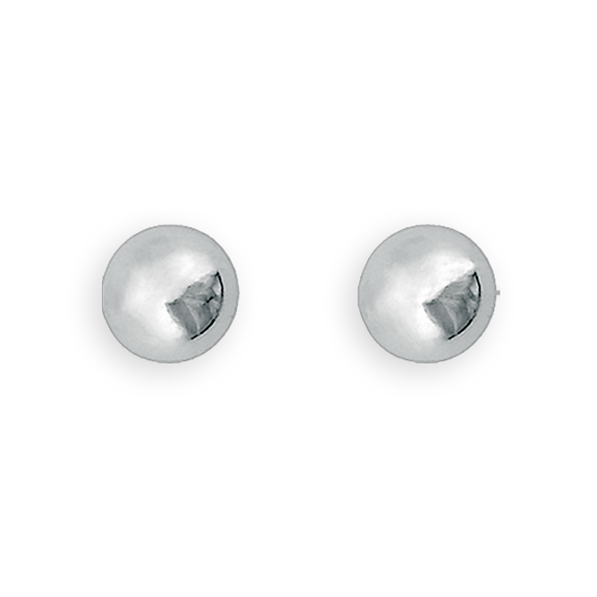 Boucles D'oreilles Argent 925 Boule 4mm