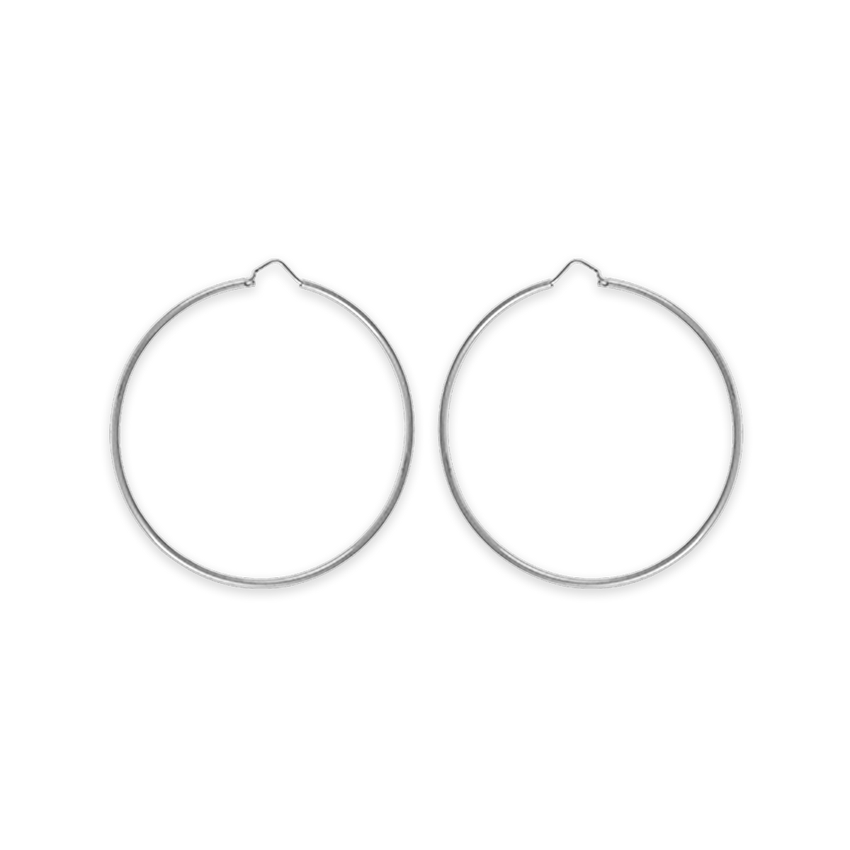 Créoles Argent 925 60mm Tube 2mm