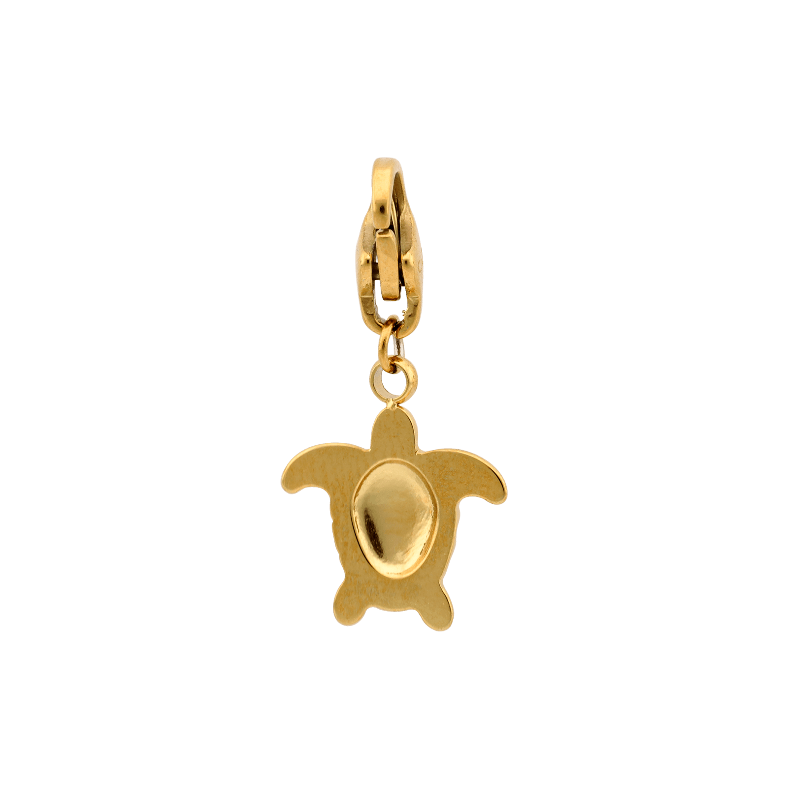 breloques callas acier doré tortue