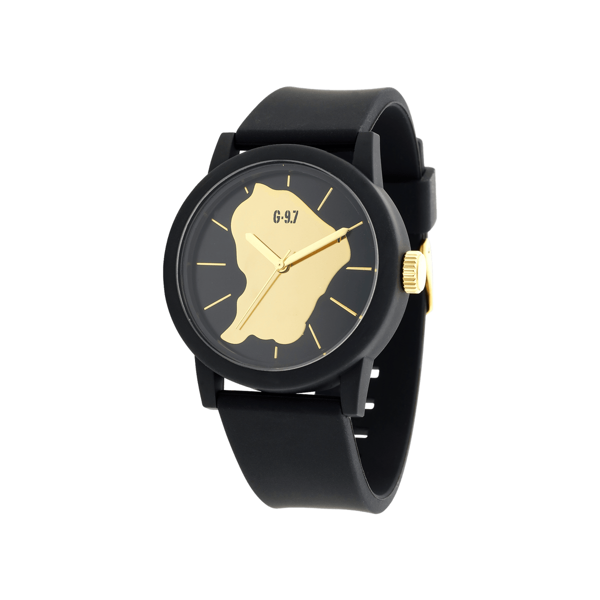 Montre G97 Guyane - Bracelet Noir & Cadran Noir