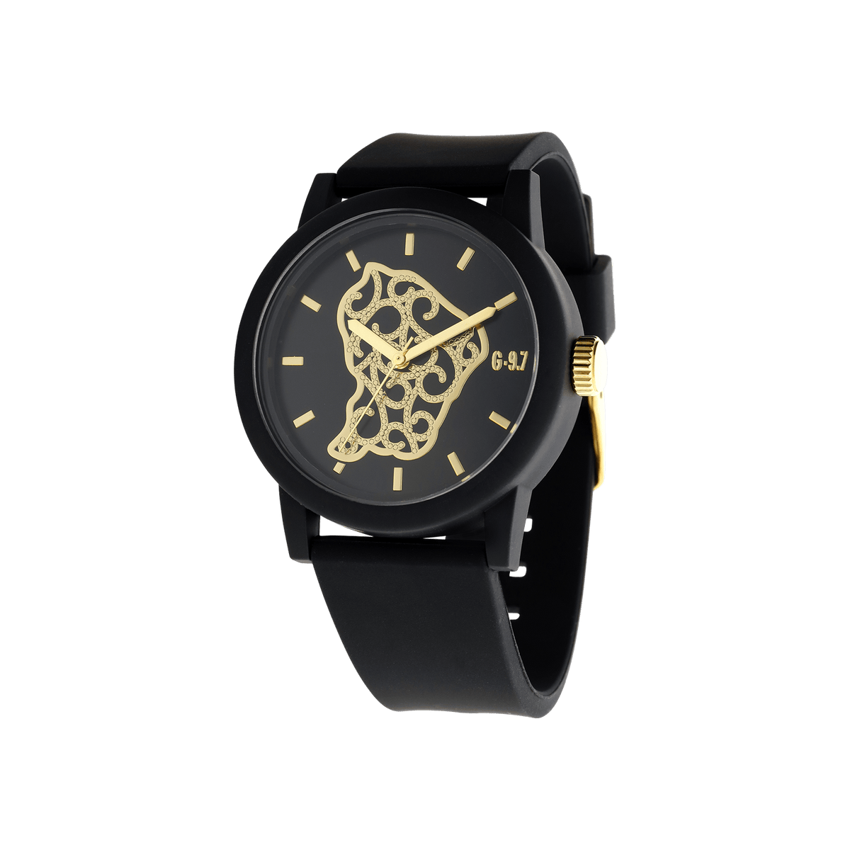 Montre G97 Guyane Filigrane- Bracelet Noir et Cadran Noir