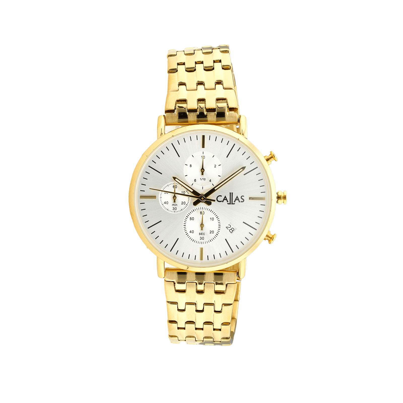 MONTRE CALLAS 40MM bracelet METAL Cadran SILVER SUNRAY