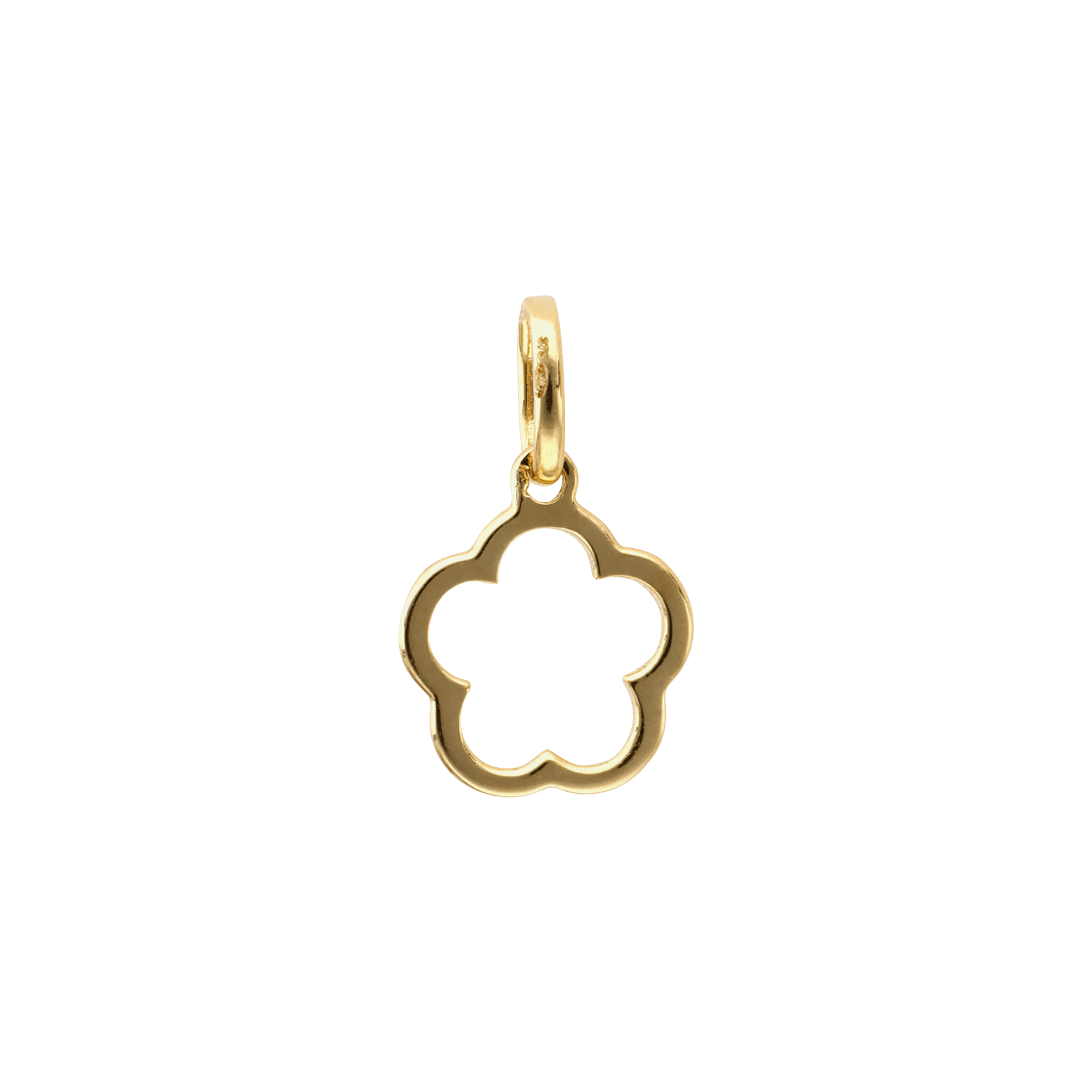 Pendentif fleur ajouré lisse