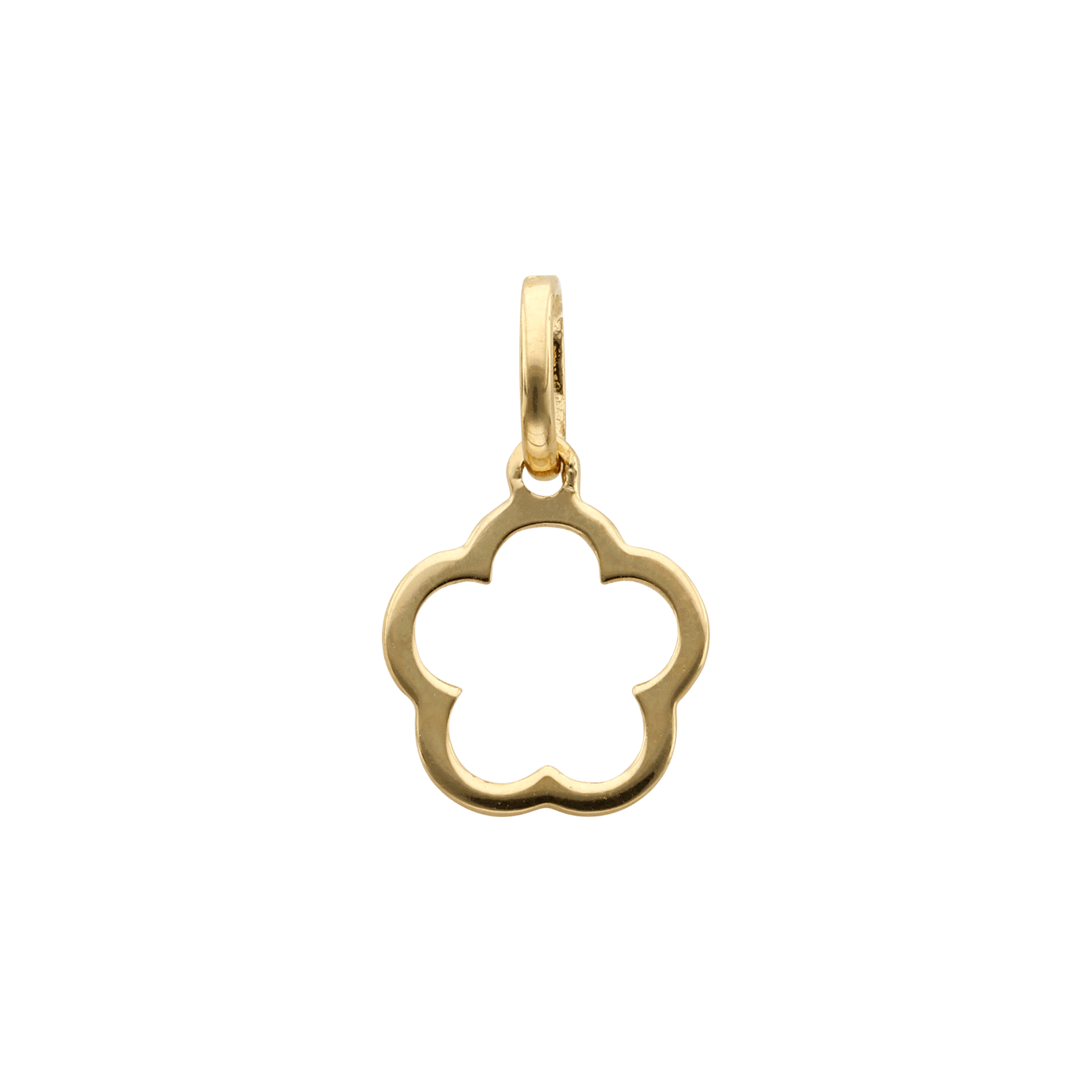 Pendentif fleur ajouré lisse