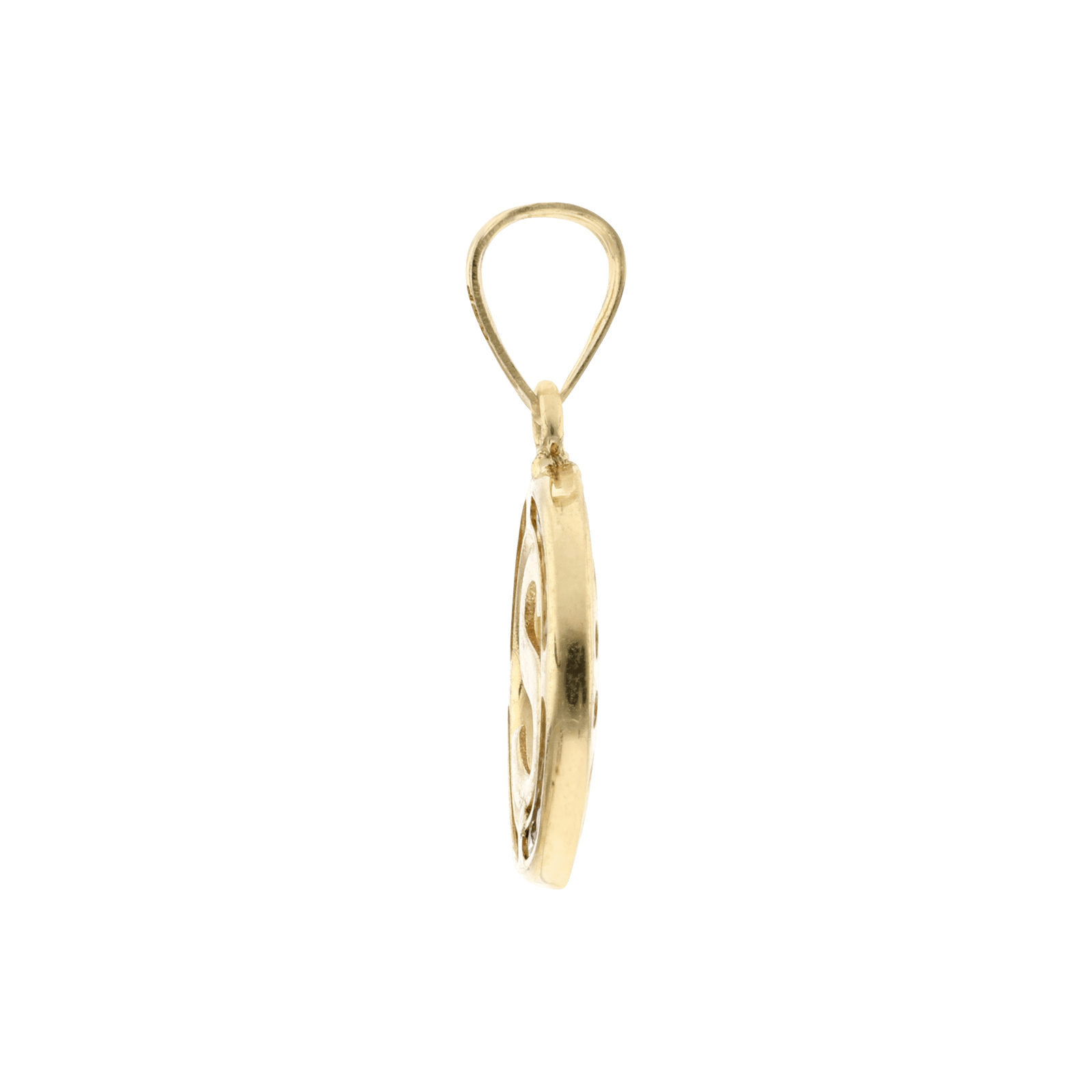 Pendentif Entourage Oxyde de Zirconium Monogramme S