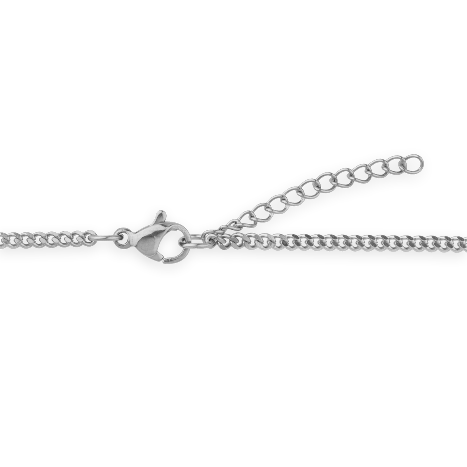 Collier acier cœur