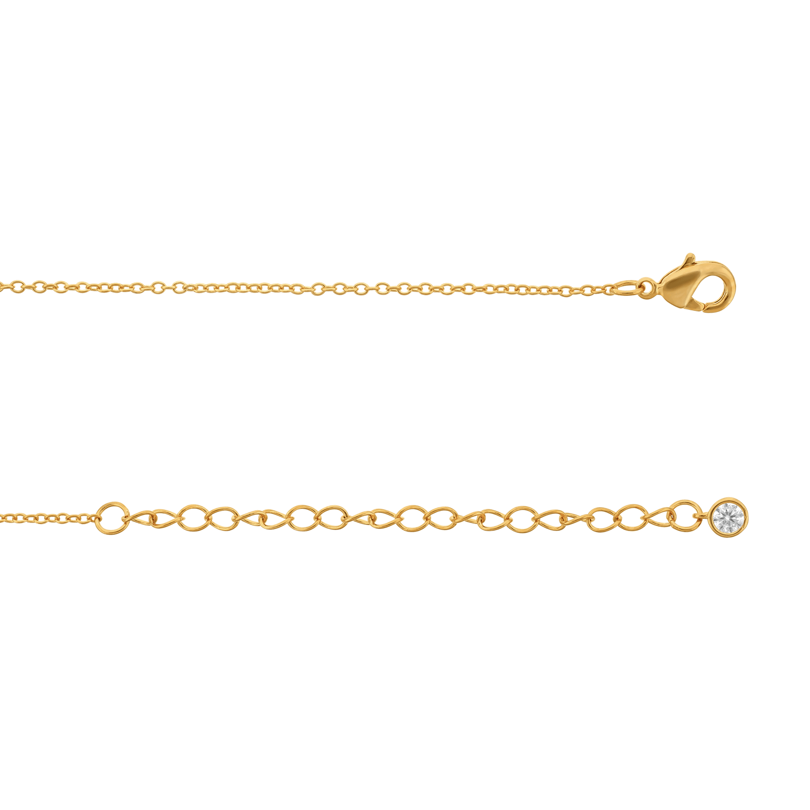 Collier Plaqué or motif fleur pavé Oxydes